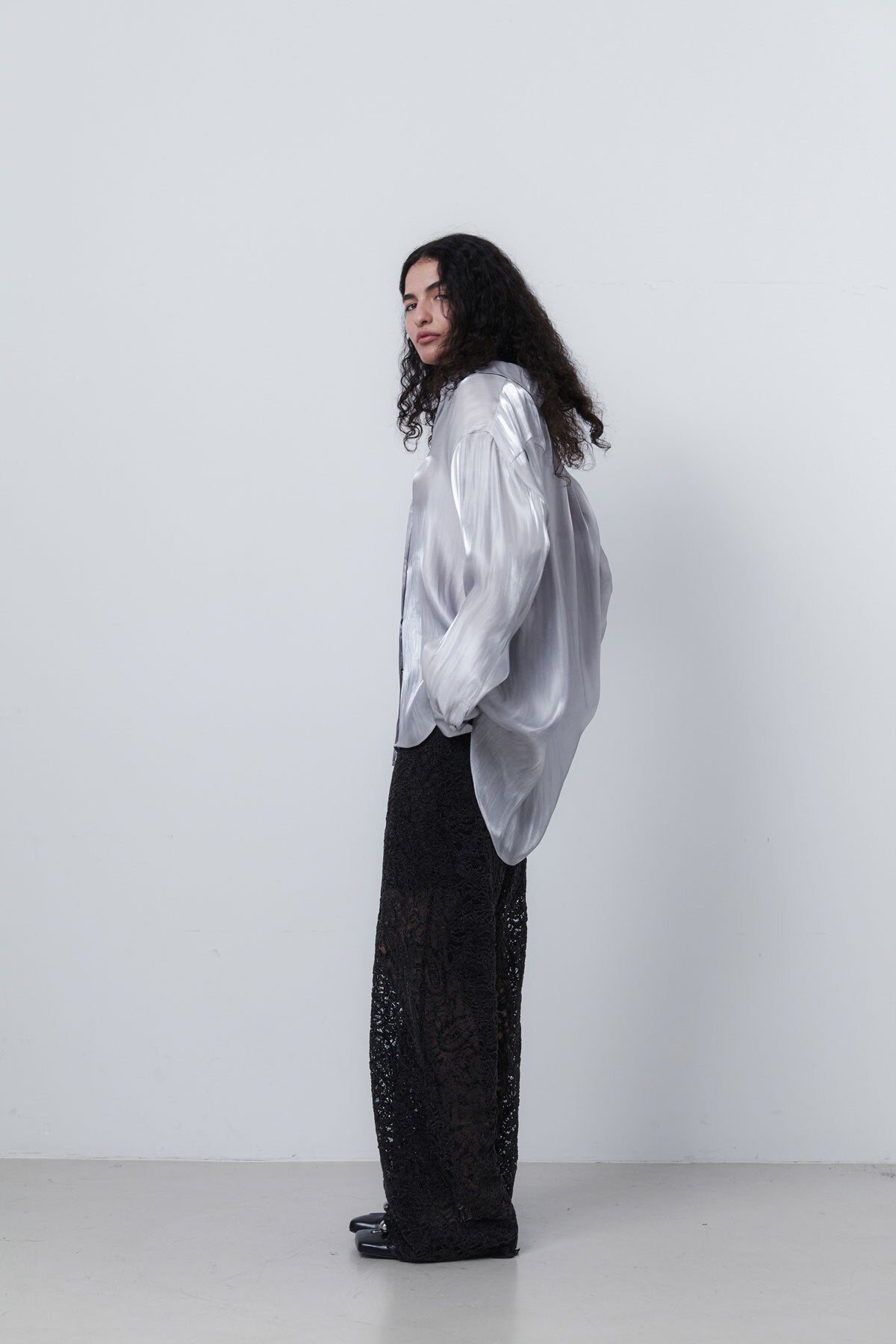JACQUARD LONG PANTS - ANTHRACITE