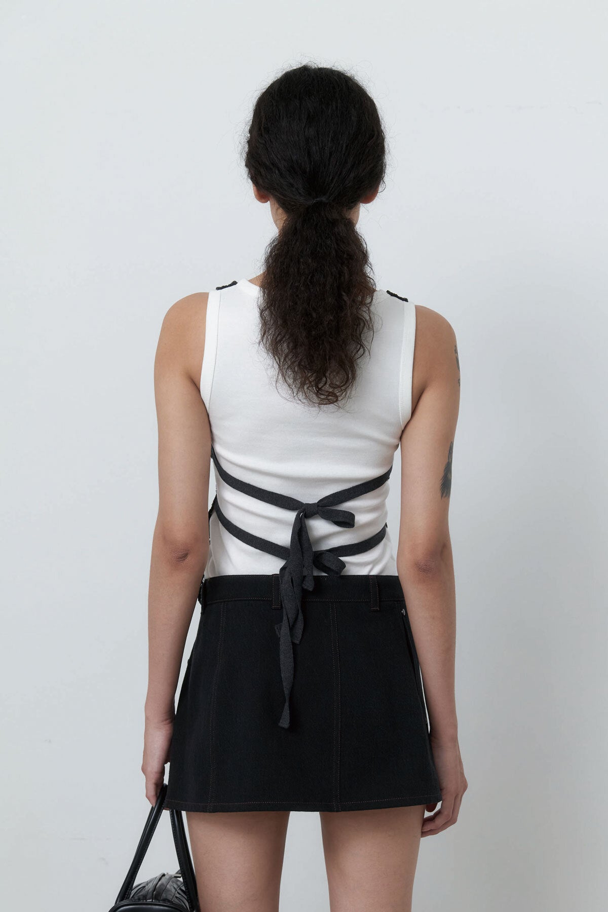 JACQUARD LAYERING T - ANTHRACITE