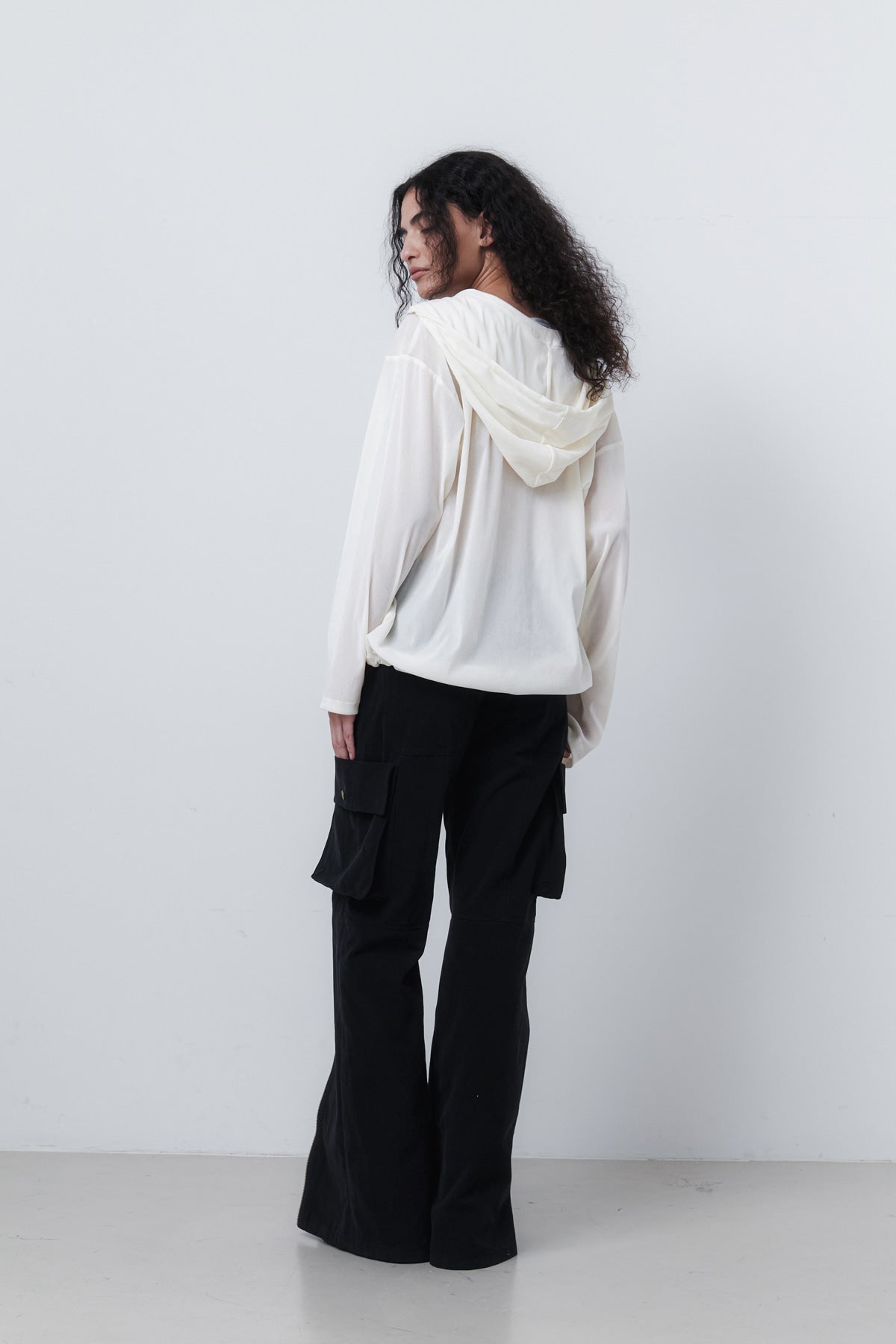 CARGO ZIP PANTS - BLACK
