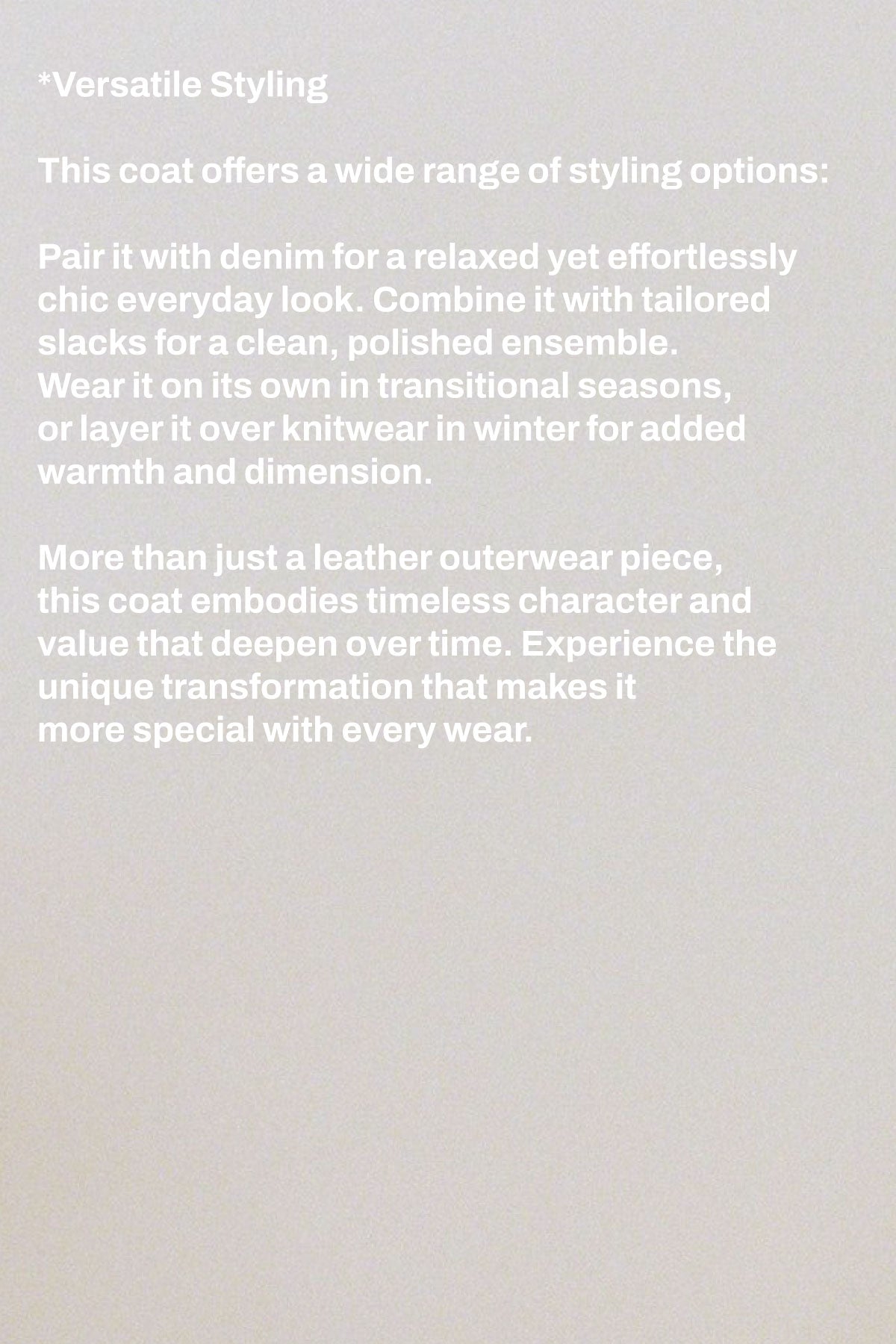 LEATHER MAC COAT - LEATHER BLACK