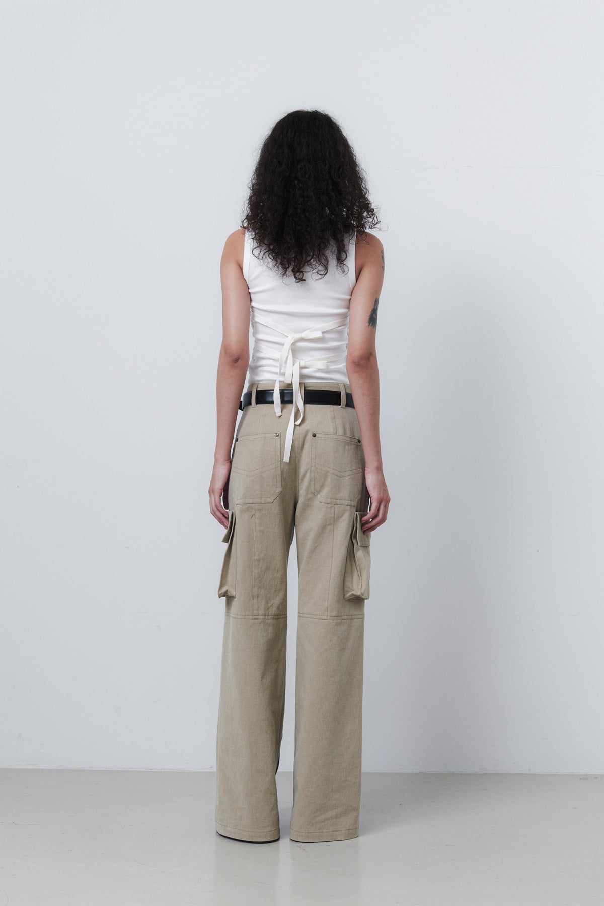 CARGO ZIP PANTS - GRAIN