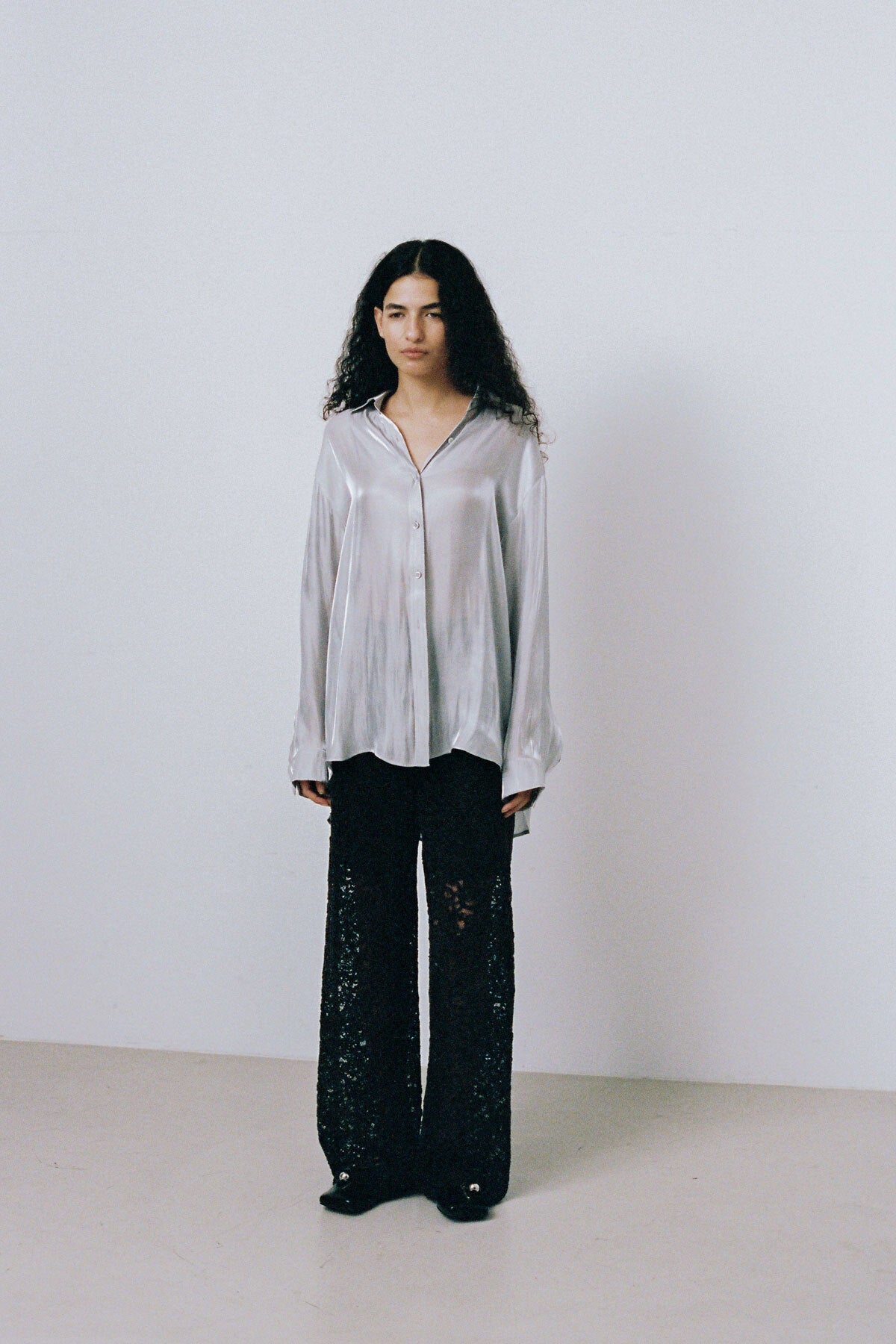 JACQUARD LONG PANTS - ANTHRACITE