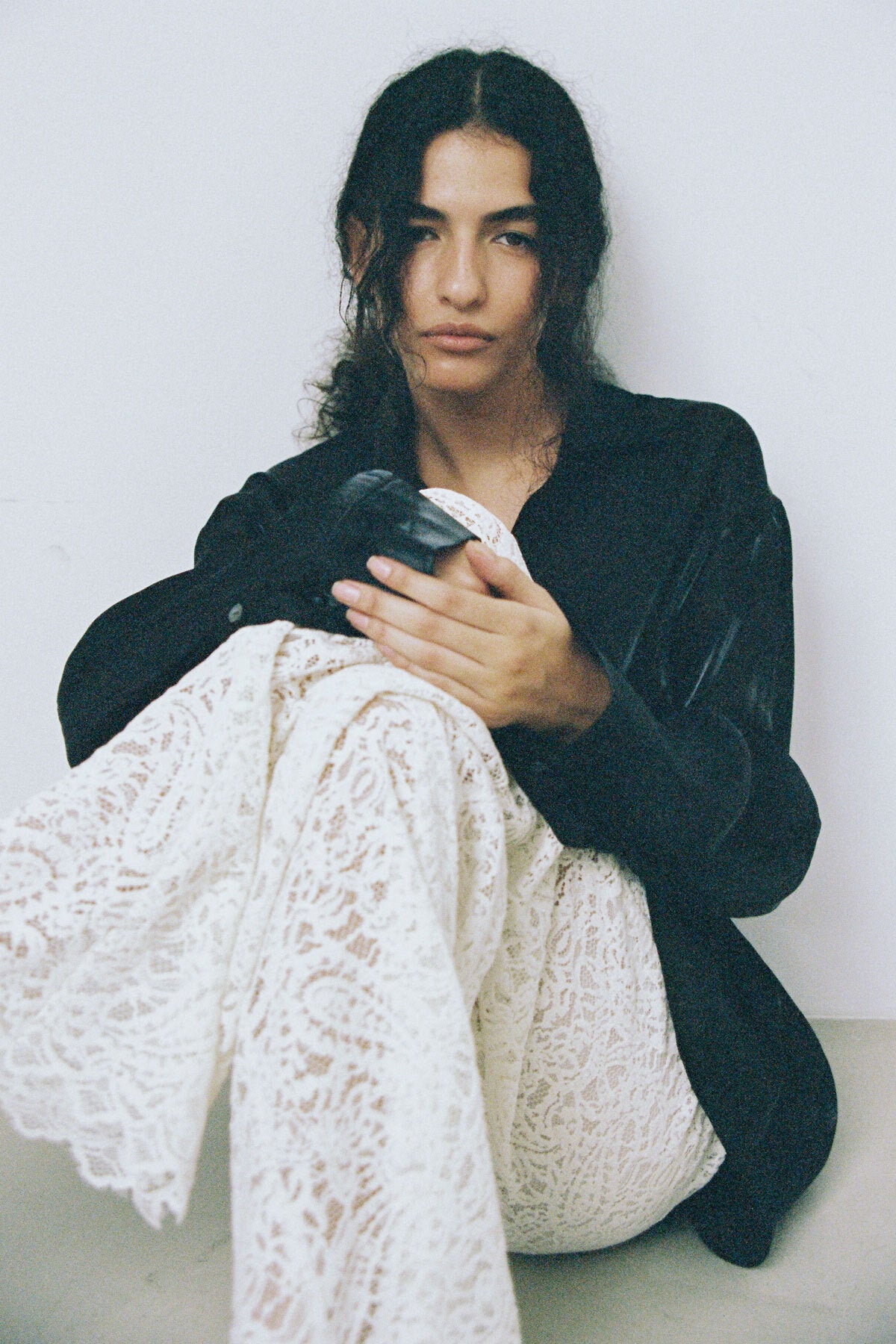 JACQUARD LONG PANTS - IVORY