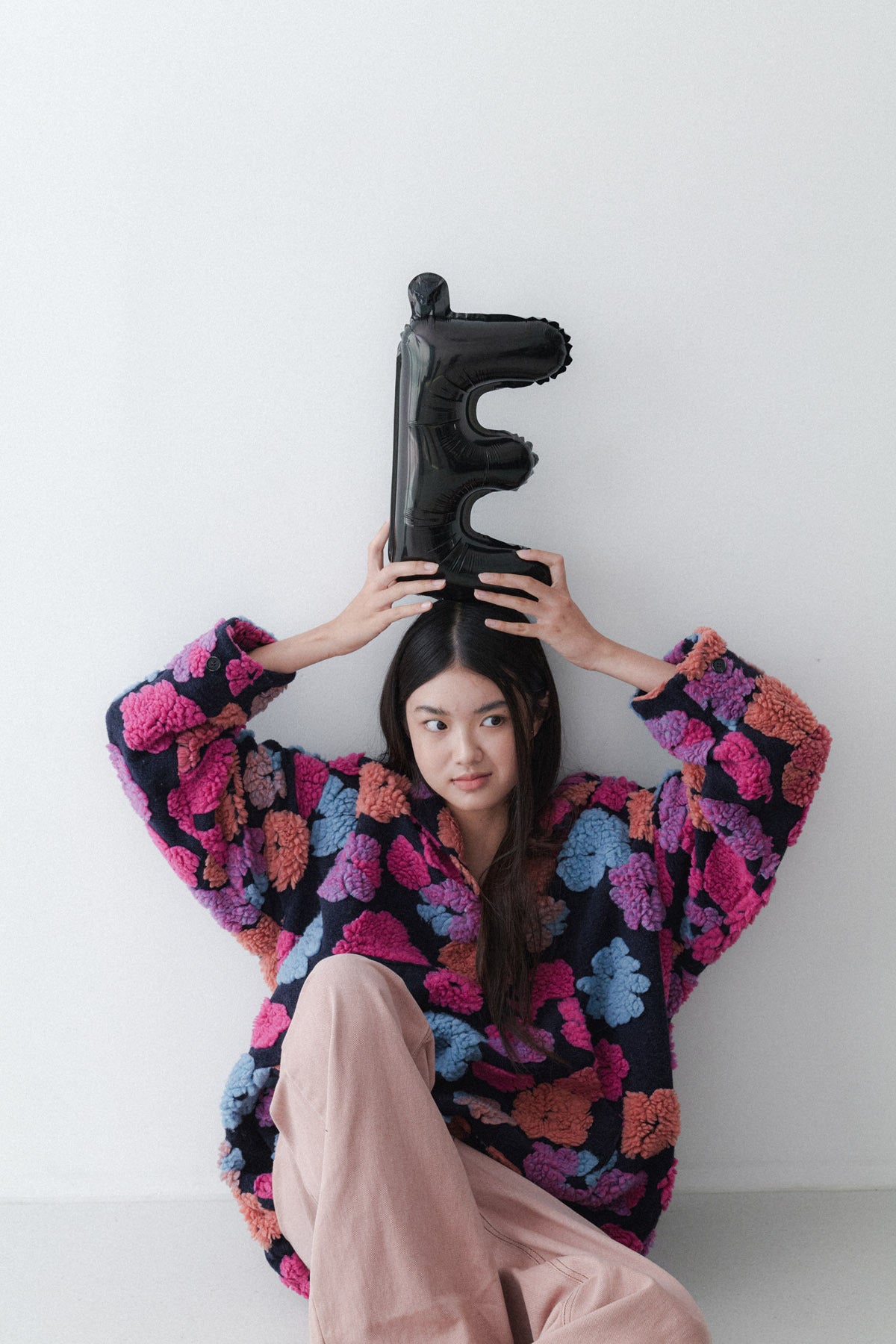 FLOWER HOODIE - NAVY