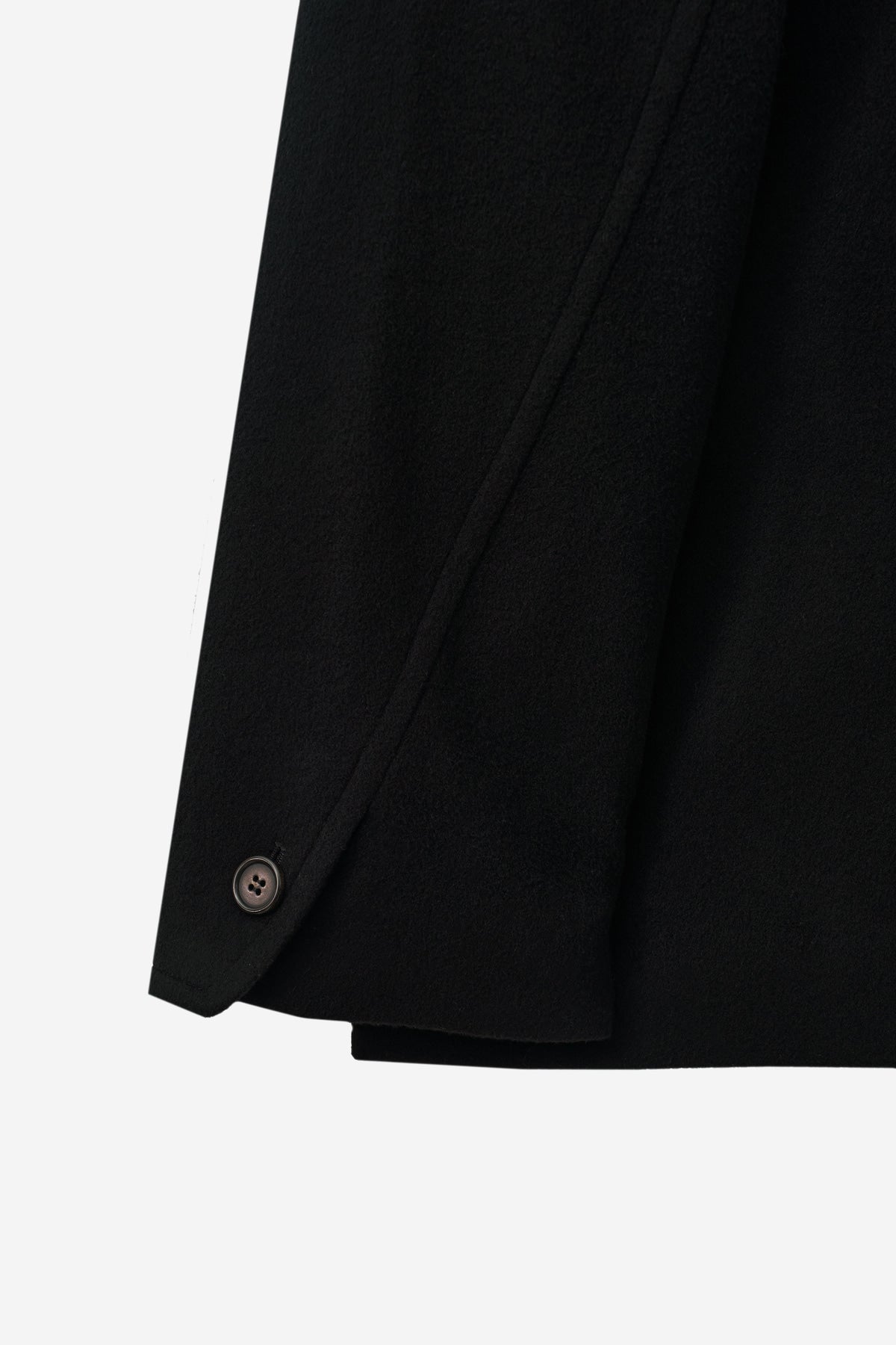 HALF DOUBLED COAT - CASH BLACK