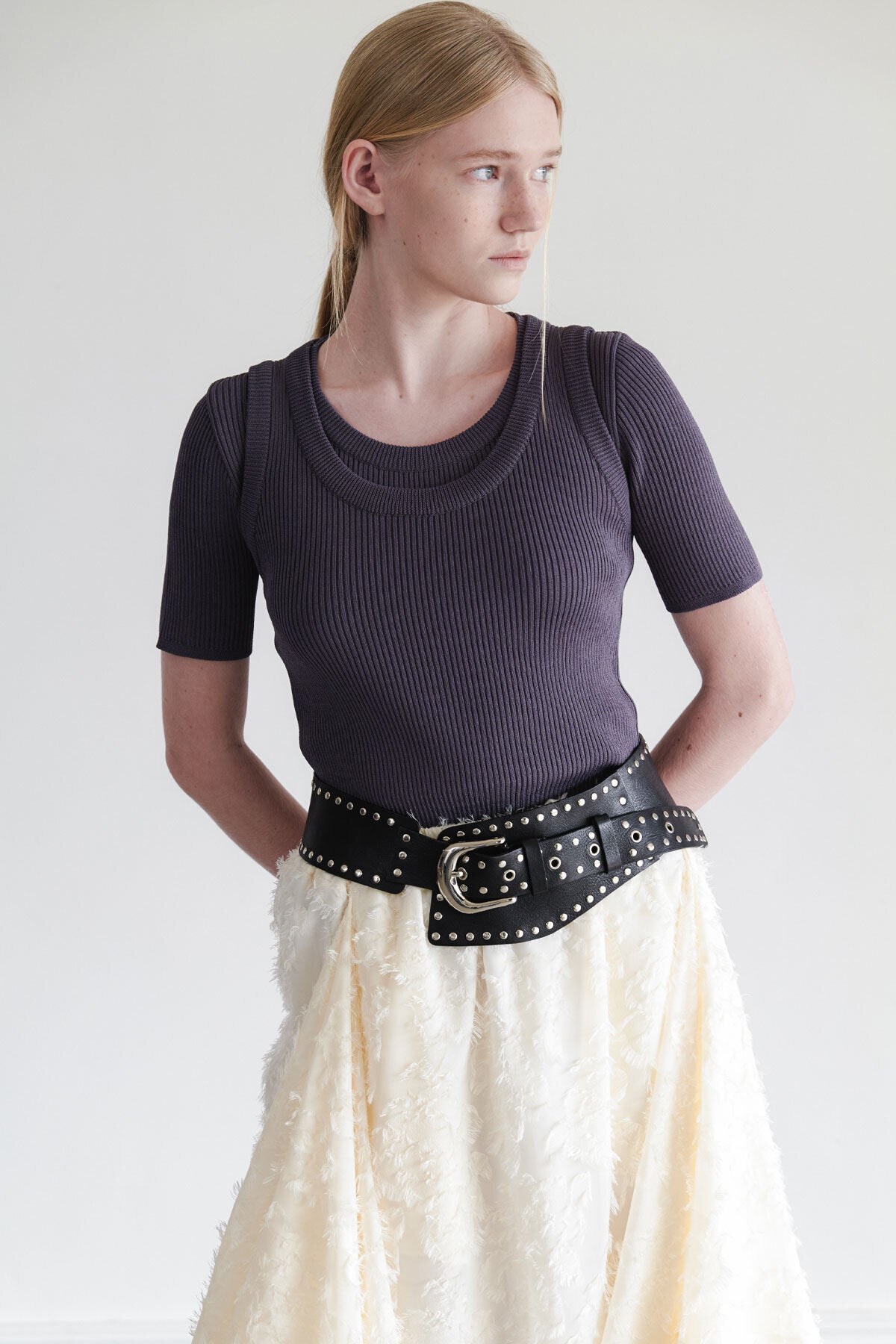 ROUND VEST KNIT (4COLORS)