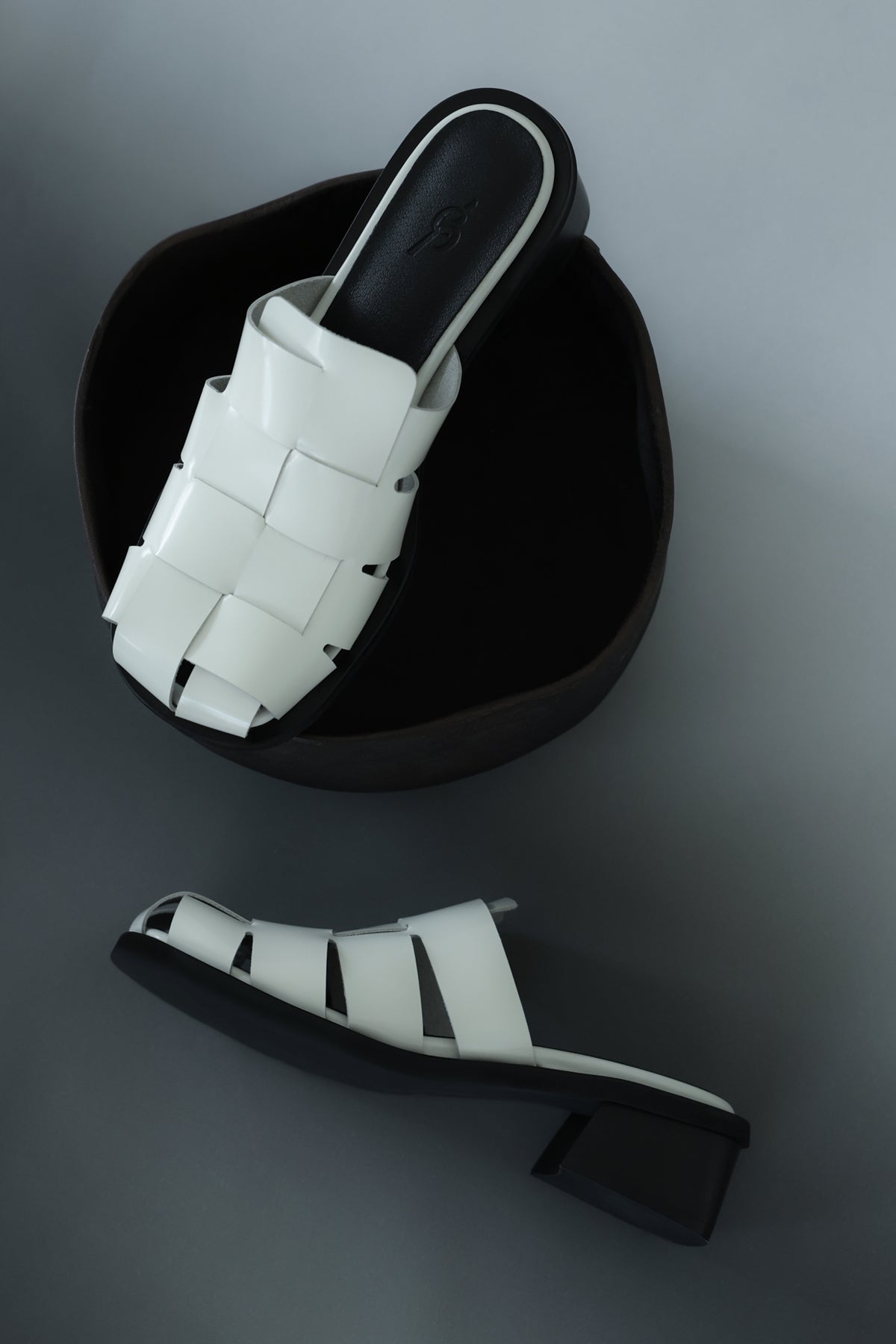 CUBE HEEL - IVORY