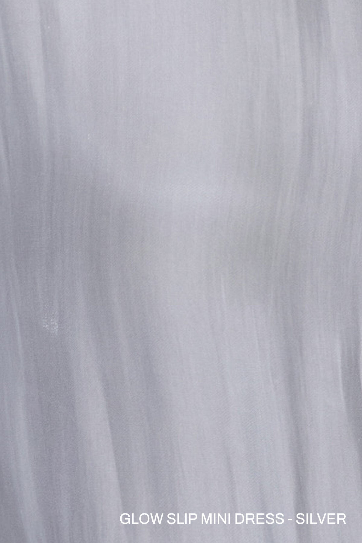 GLOW SLIP MINI DRESS (SILVER / BLACK)