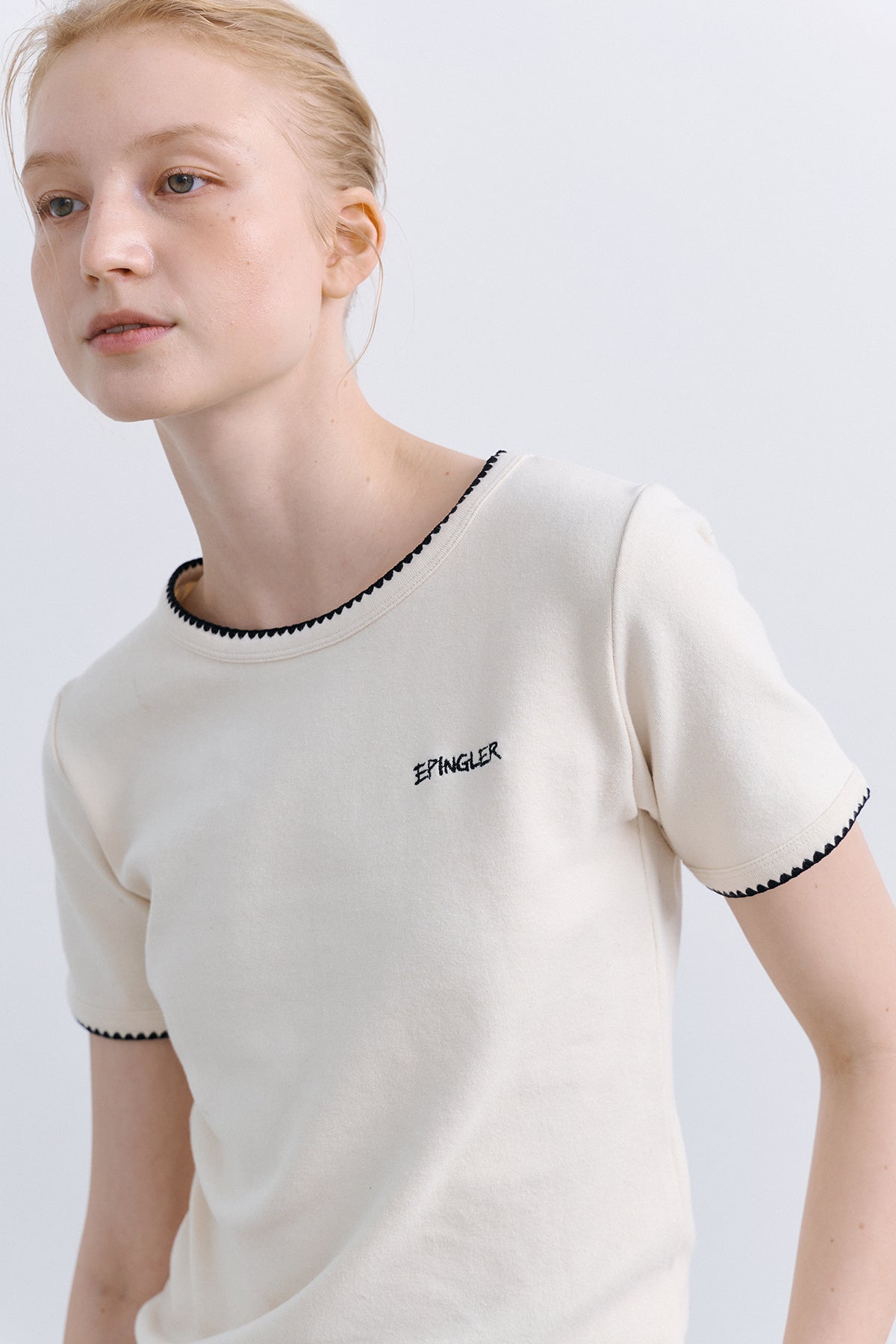 MELO STITCH TOP - CREAM