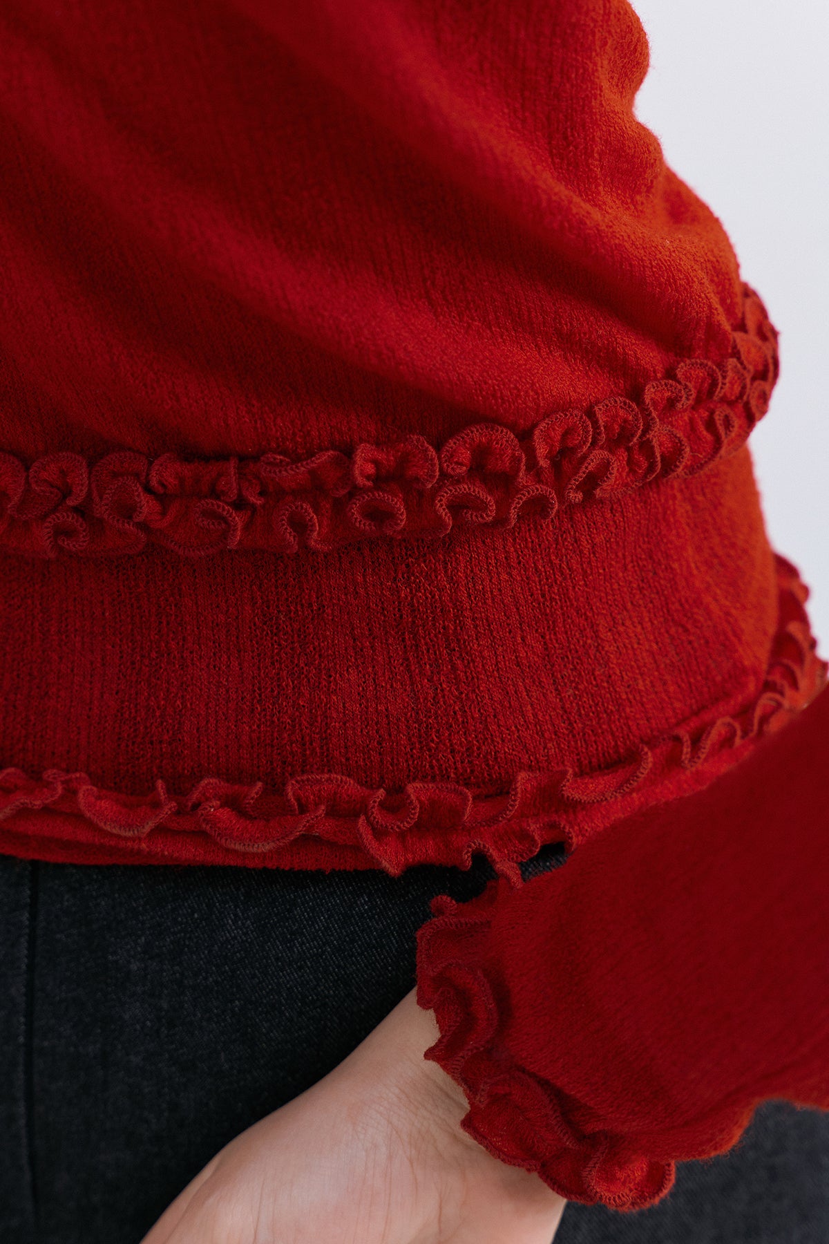 TAKISADA' WOOL CARDIGAN - RED