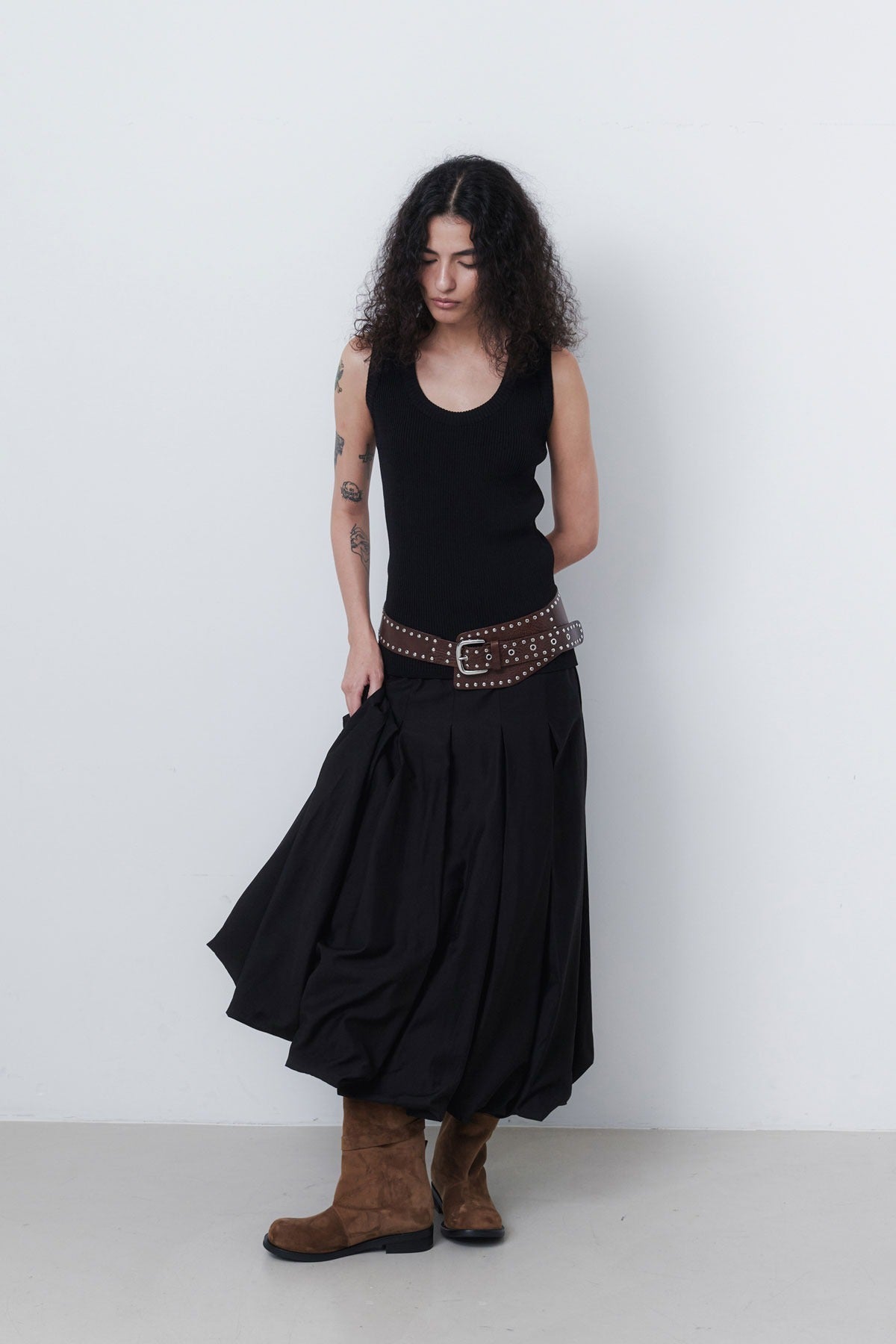 ROUND VEST KNIT (4COLORS)