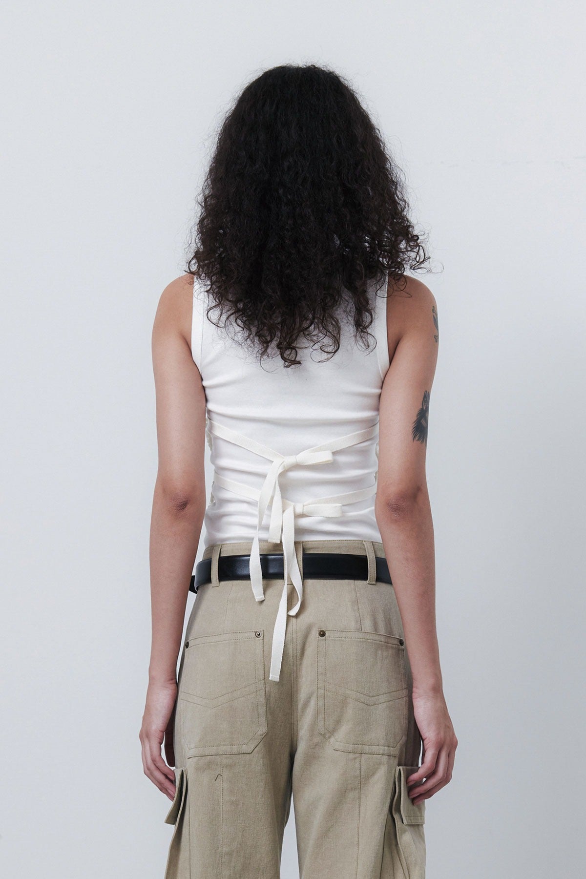 JACQUARD LAYERING T - IVORY