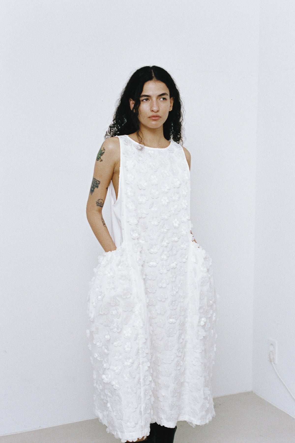 FLOWER LONG OPS - WHITE