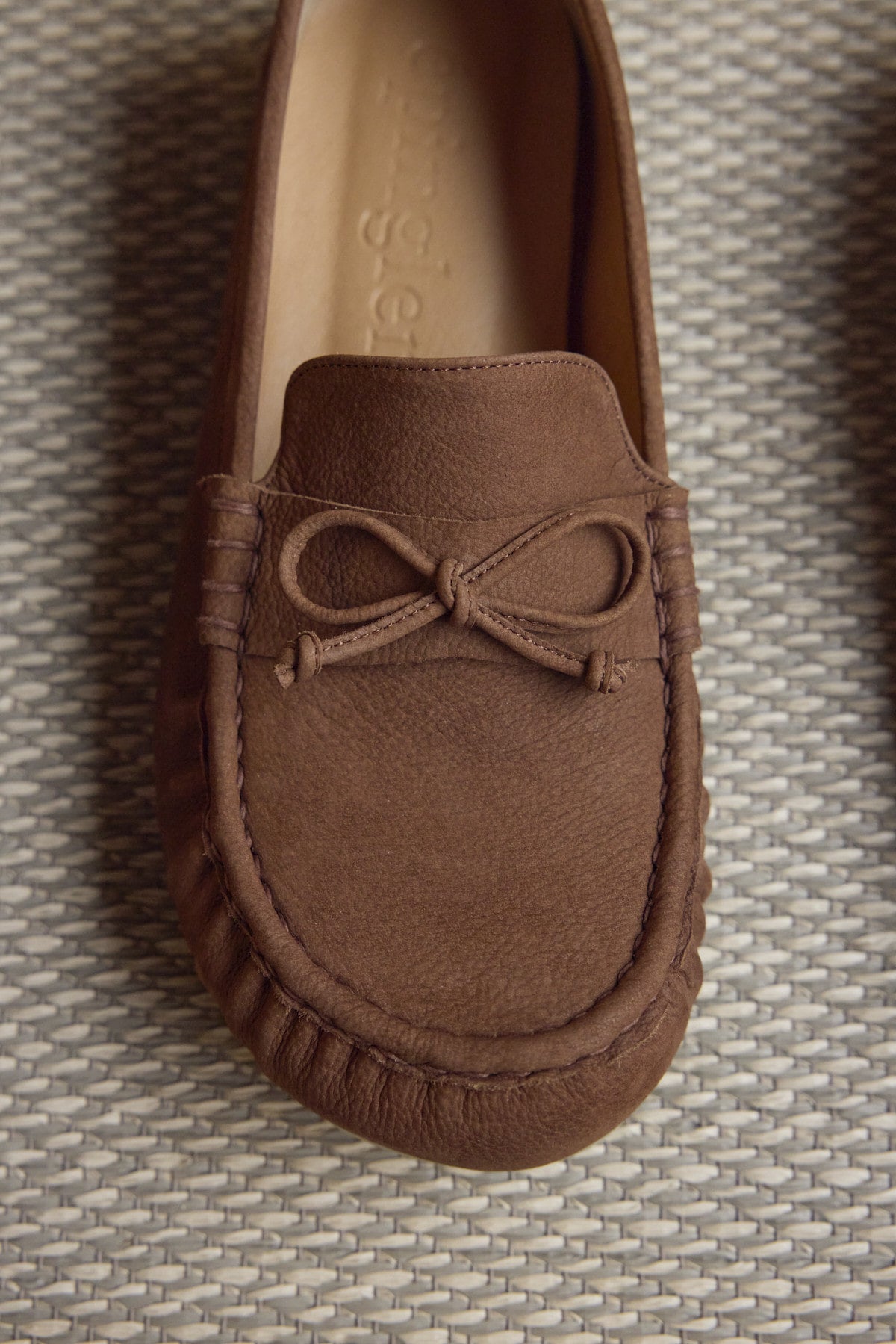 WRINKLED LOAFER TOE - SUEDE CAMEL