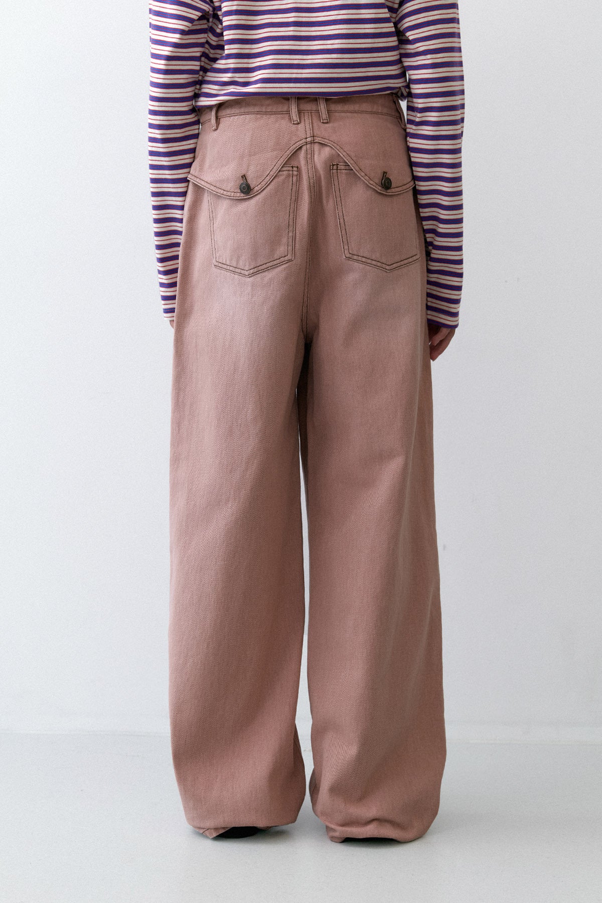 COLOR WASHED DENIM - PINK