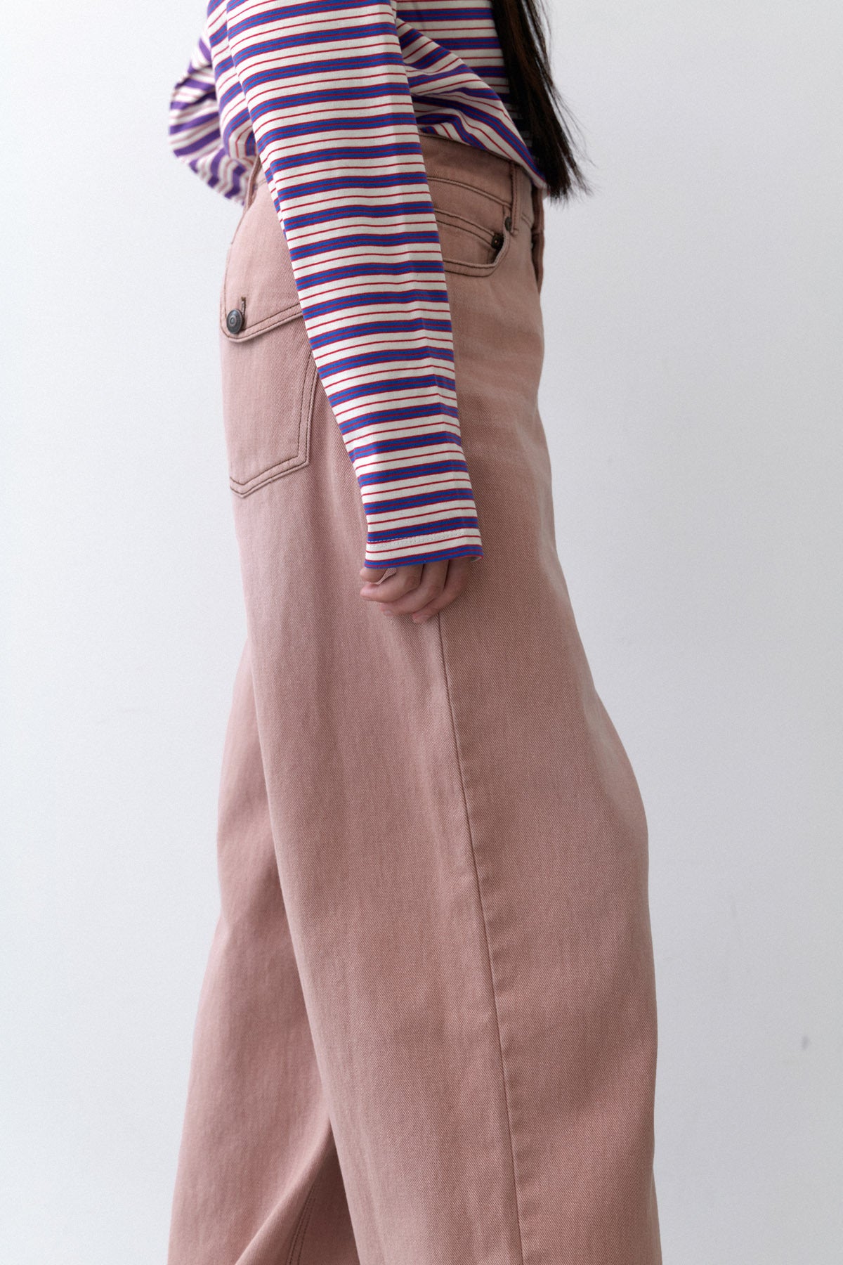 COLOR WASHED DENIM - PINK