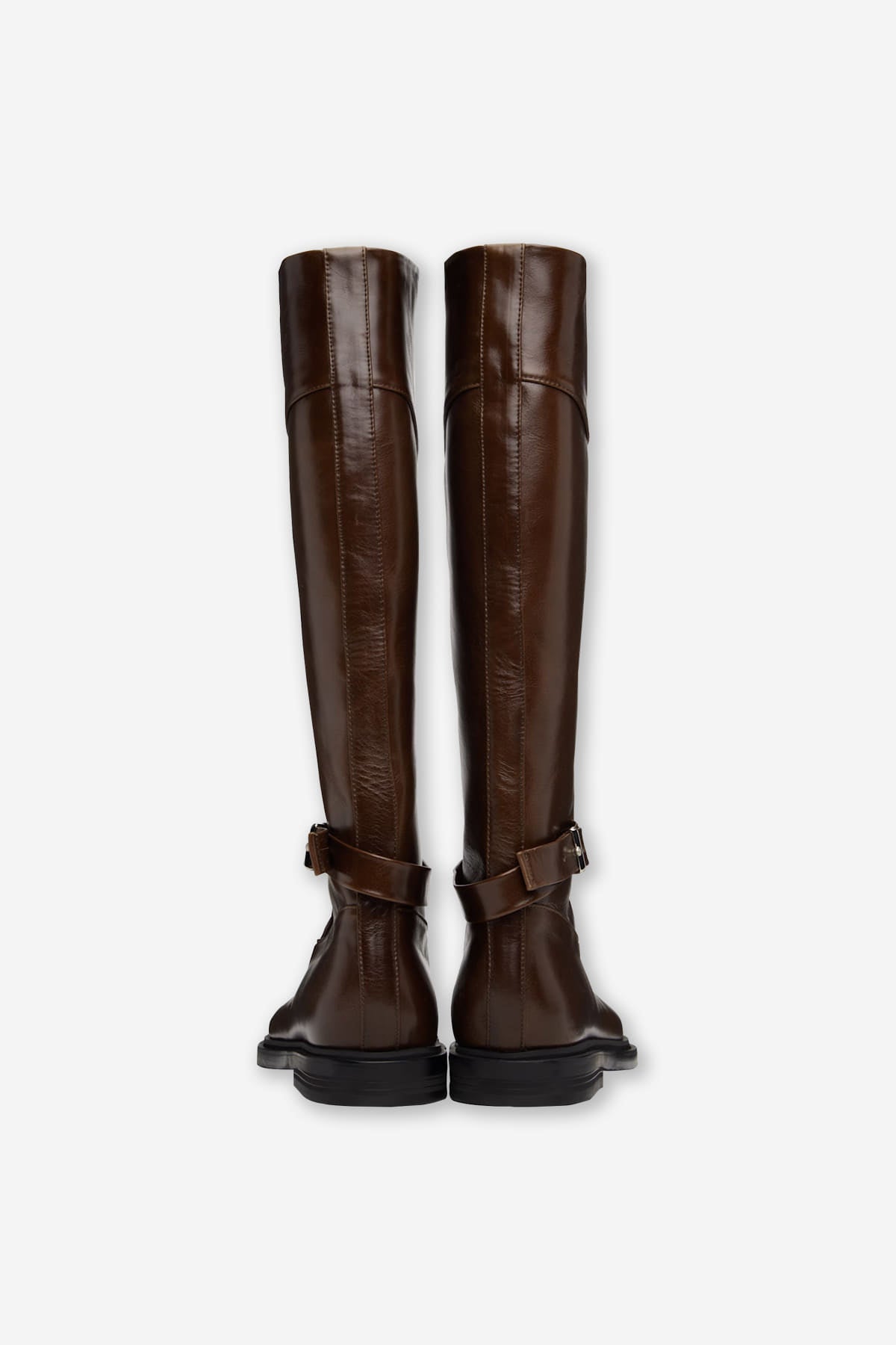BELTED ANGT BOOTS LONG (2COLORS)