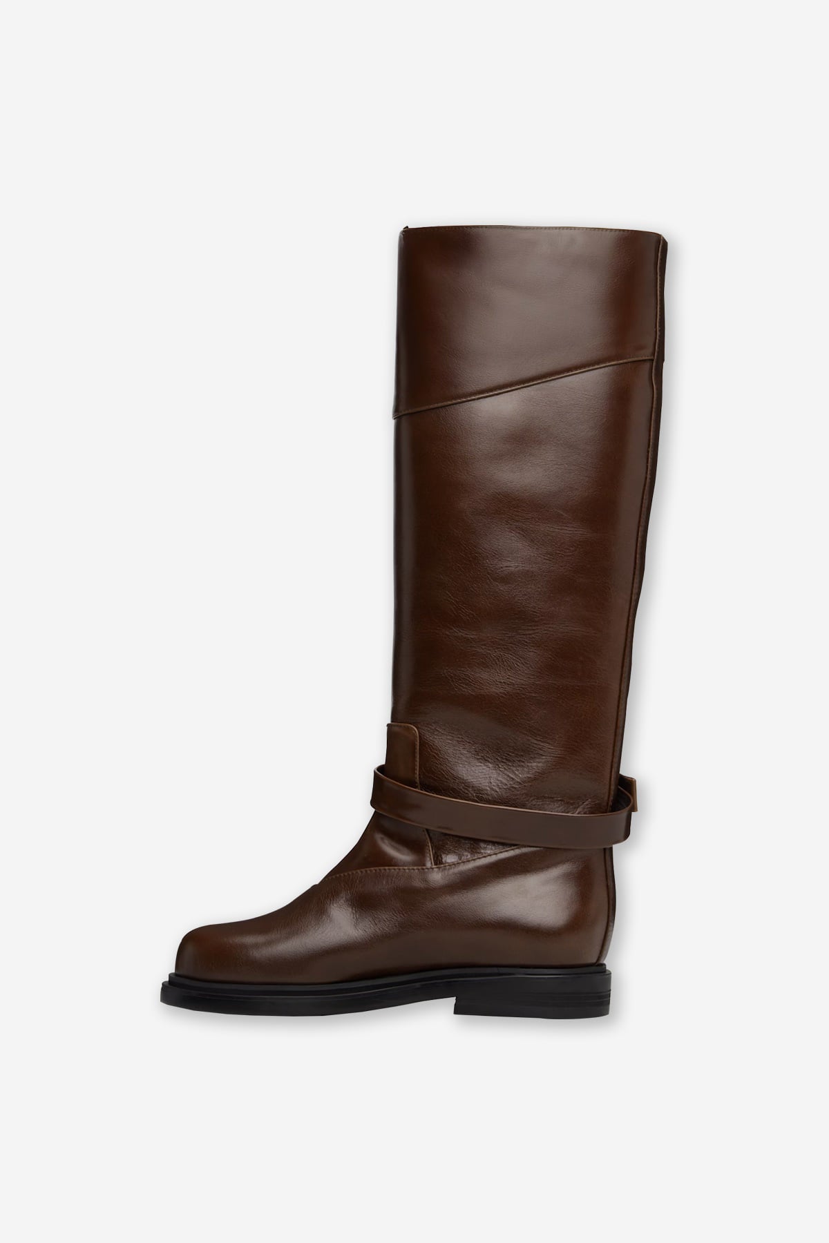 BELTED ANGT BOOTS LONG (2COLORS)