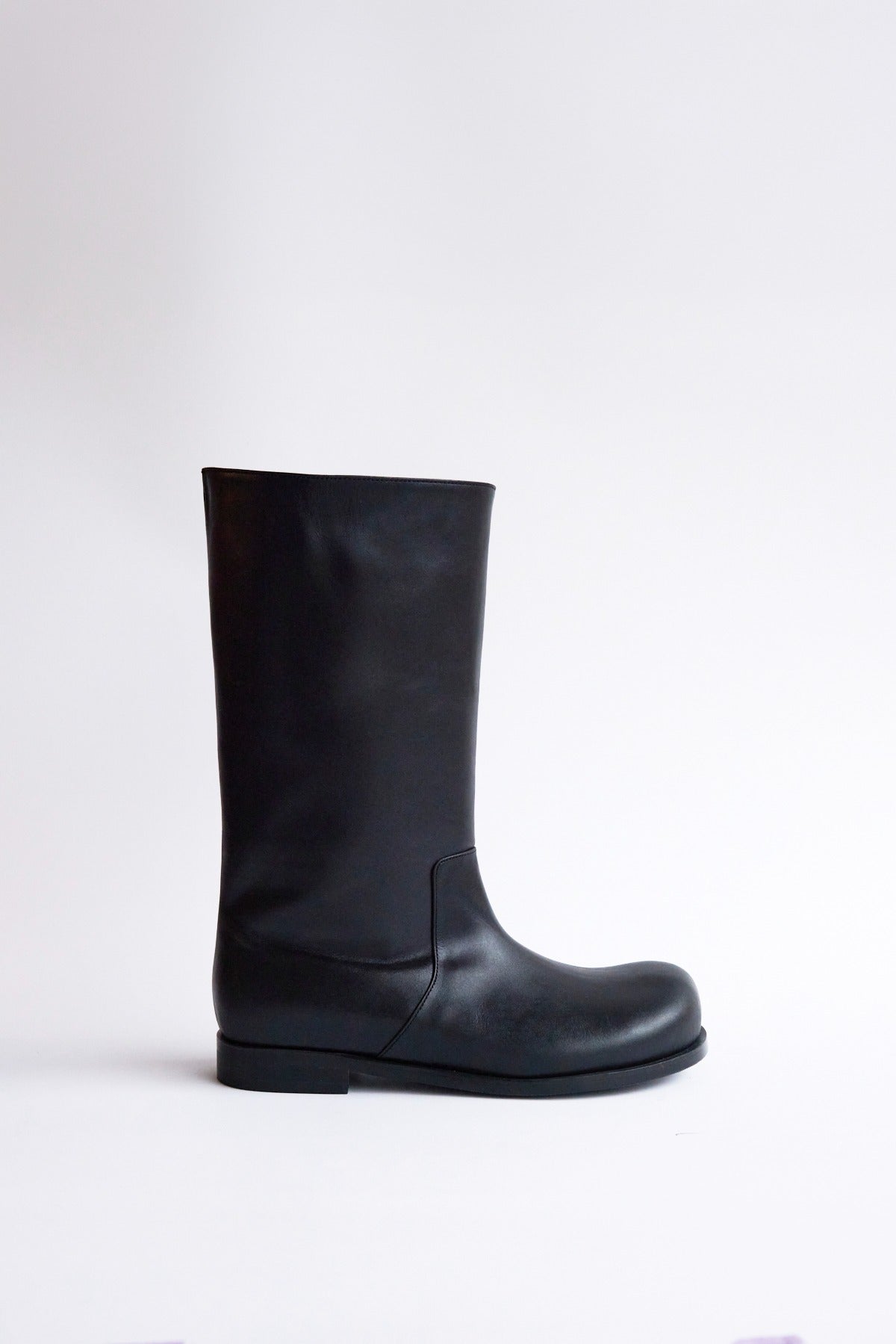 DUMPLING MIDDLE BOOTS - BLACK