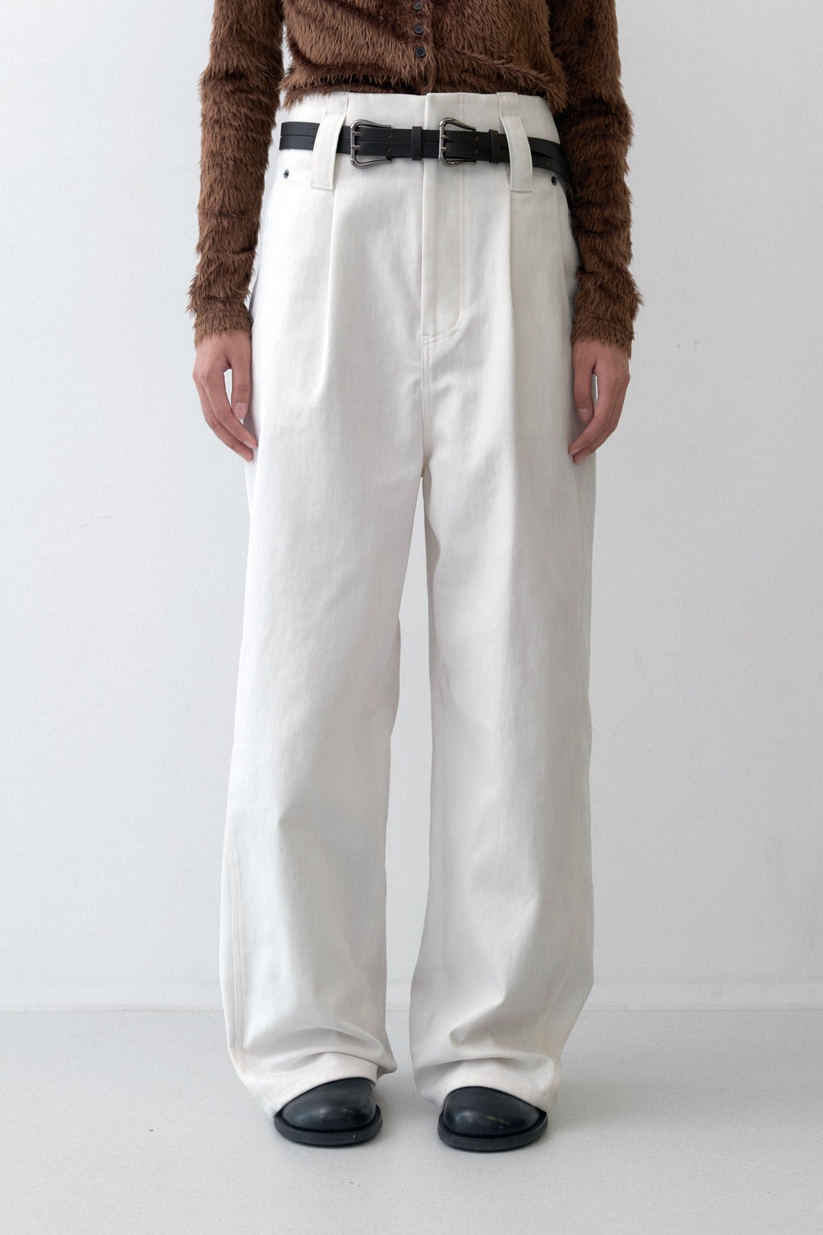 STITCHED DENIM - PEACHED IVORY