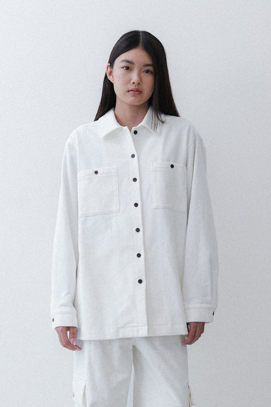 POCKET BOX SHIRT - CREAM