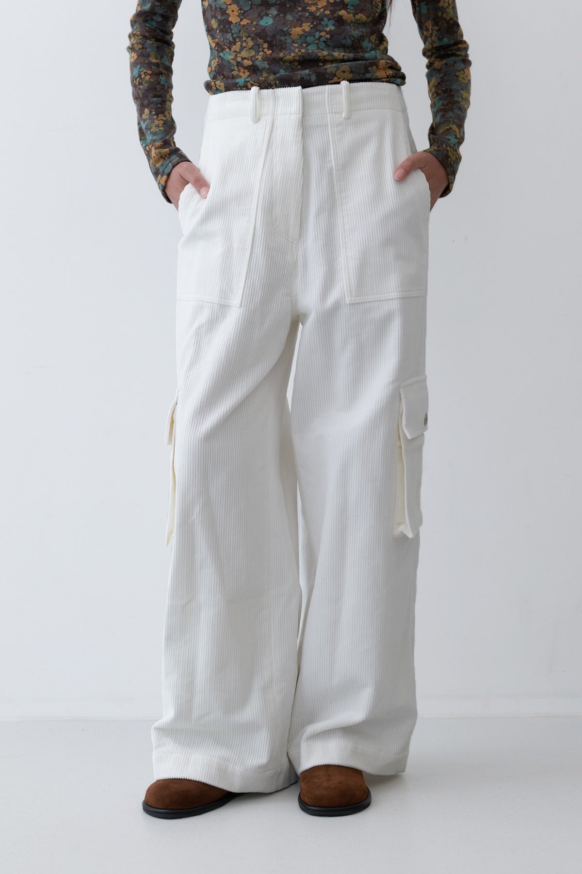 CARGO PANTS - IVORY