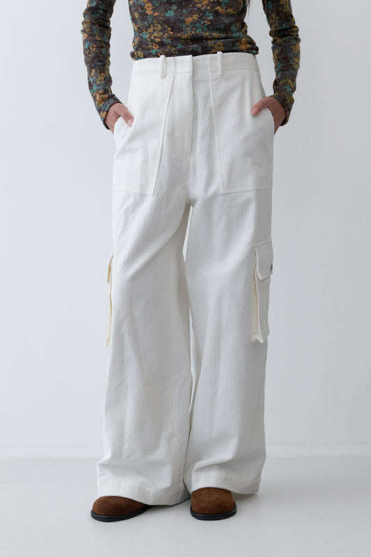 CARGO PANTS - IVORY