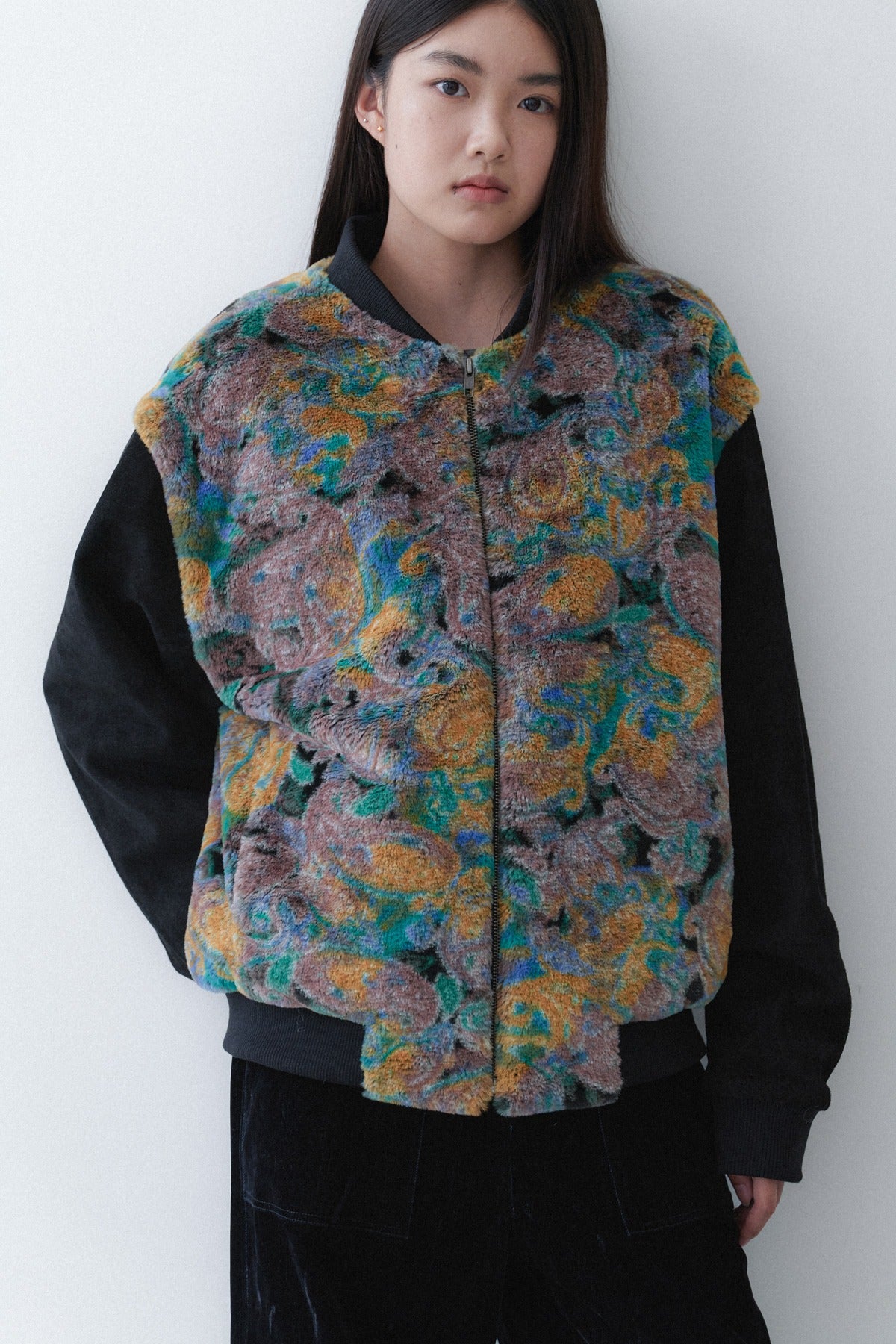 BASEBALL JUMPER - FUR COLORFULLY