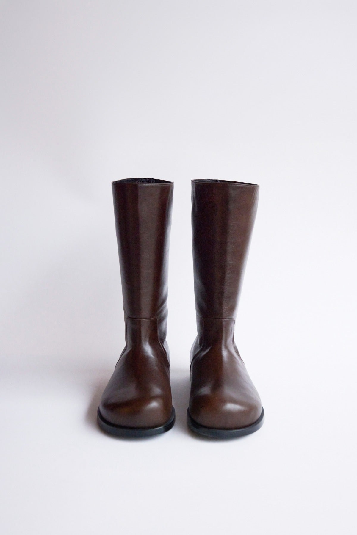 DUMPLING MIDDLE BOOTS - BROWN