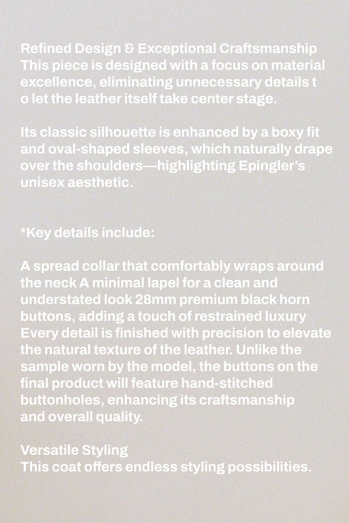 LEATHER MAC COAT - SUEDE COGNAC