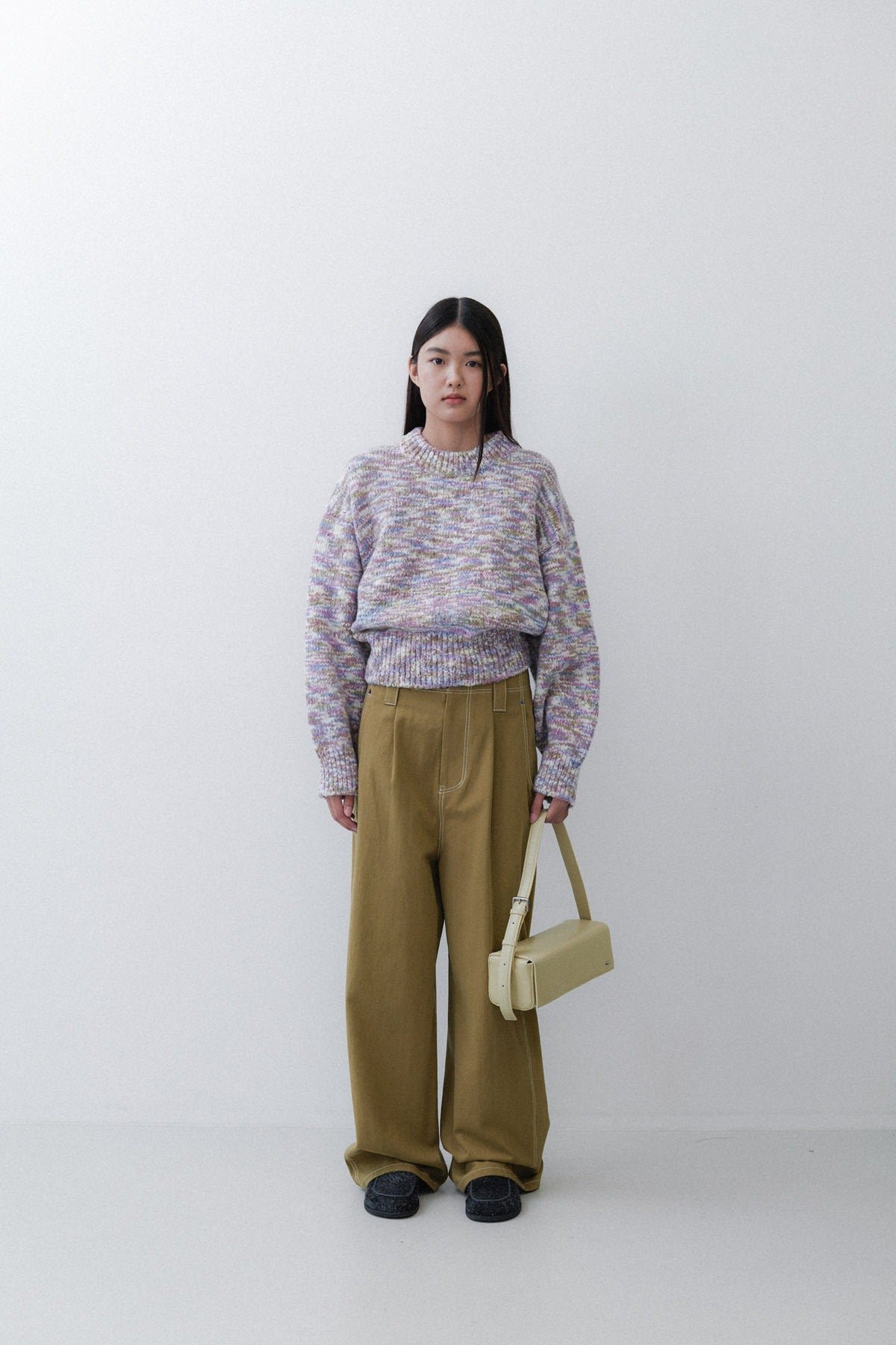 STITCHED DENIM - OLIVE
