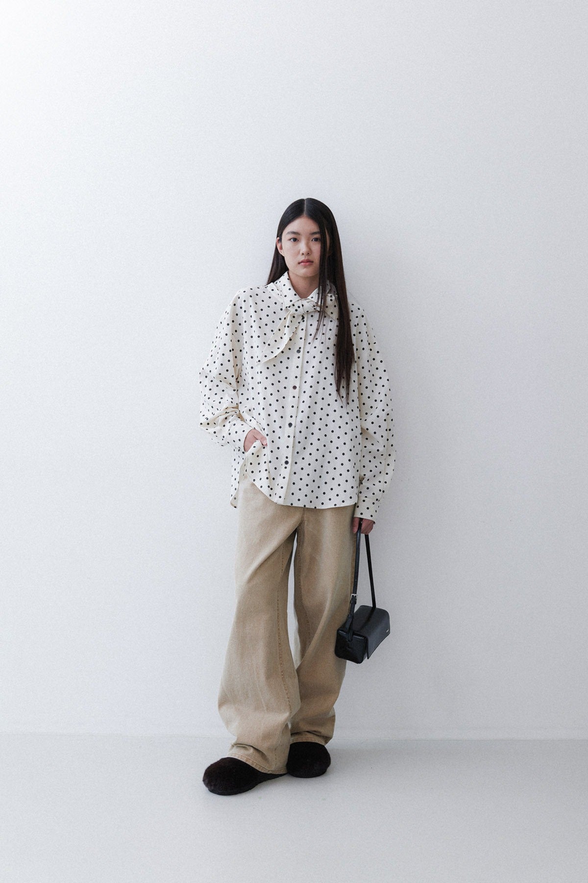 COLOR WASHED DENIM - COFFEE