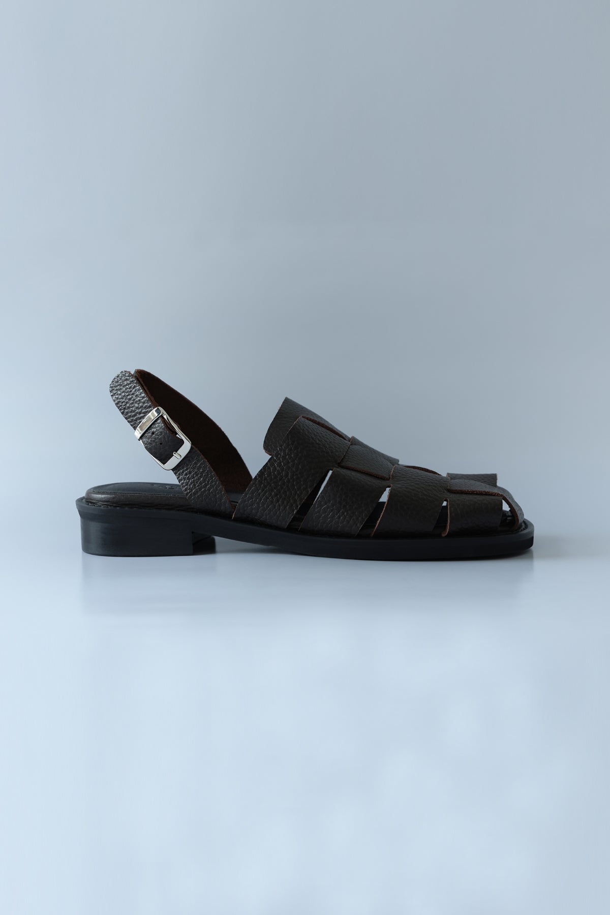CUBE SANDAL - SHRUNKEN BROWN