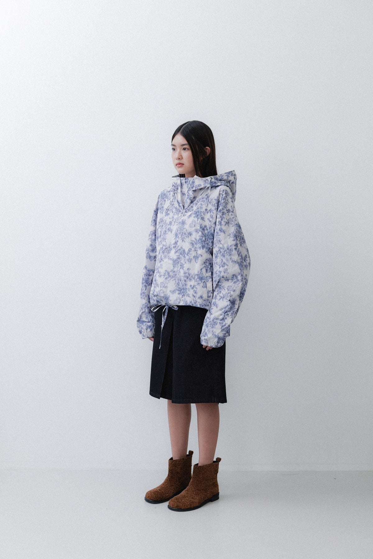 CENTER PLEATED PT - NAVY