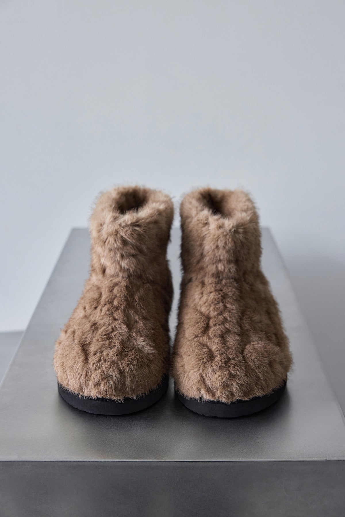 FOFO BOOTS SHORT - KNITTED FUR
