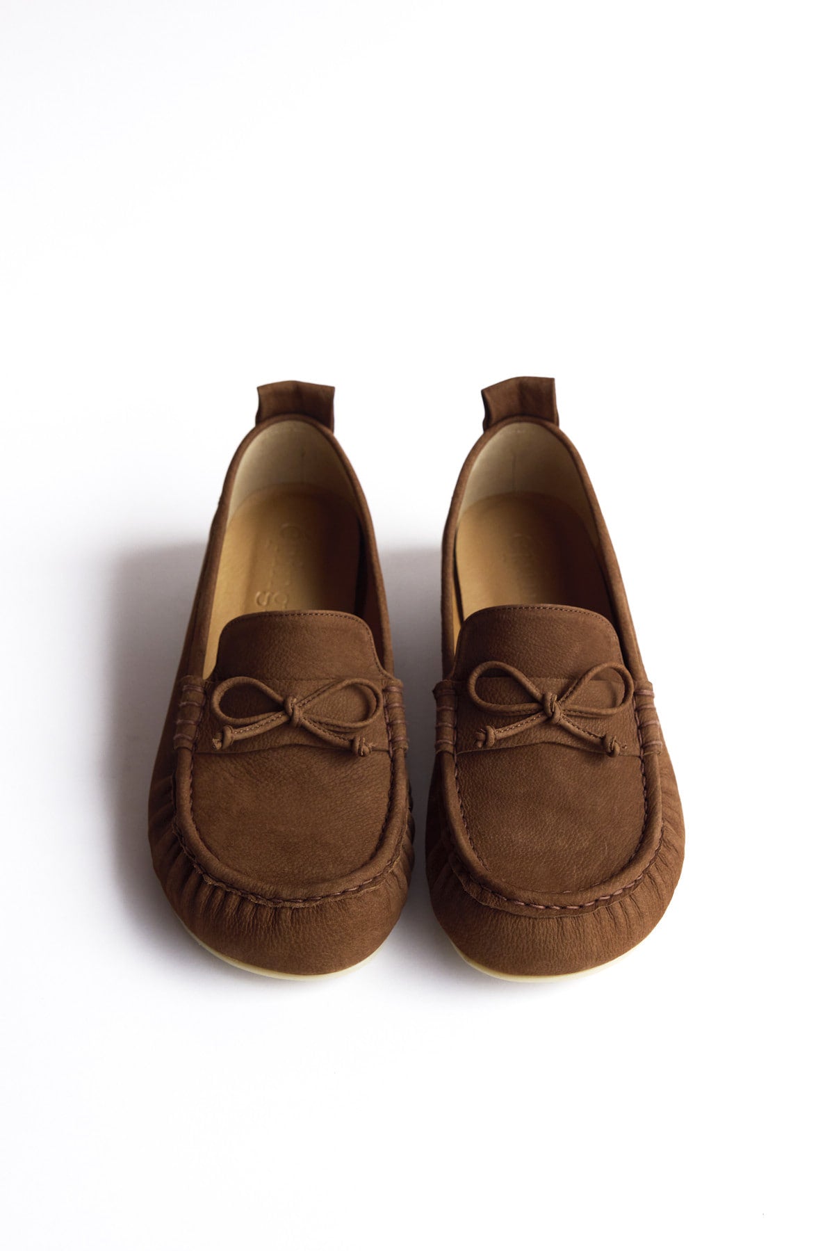 WRINKLED LOAFER TOE - SUEDE CAMEL