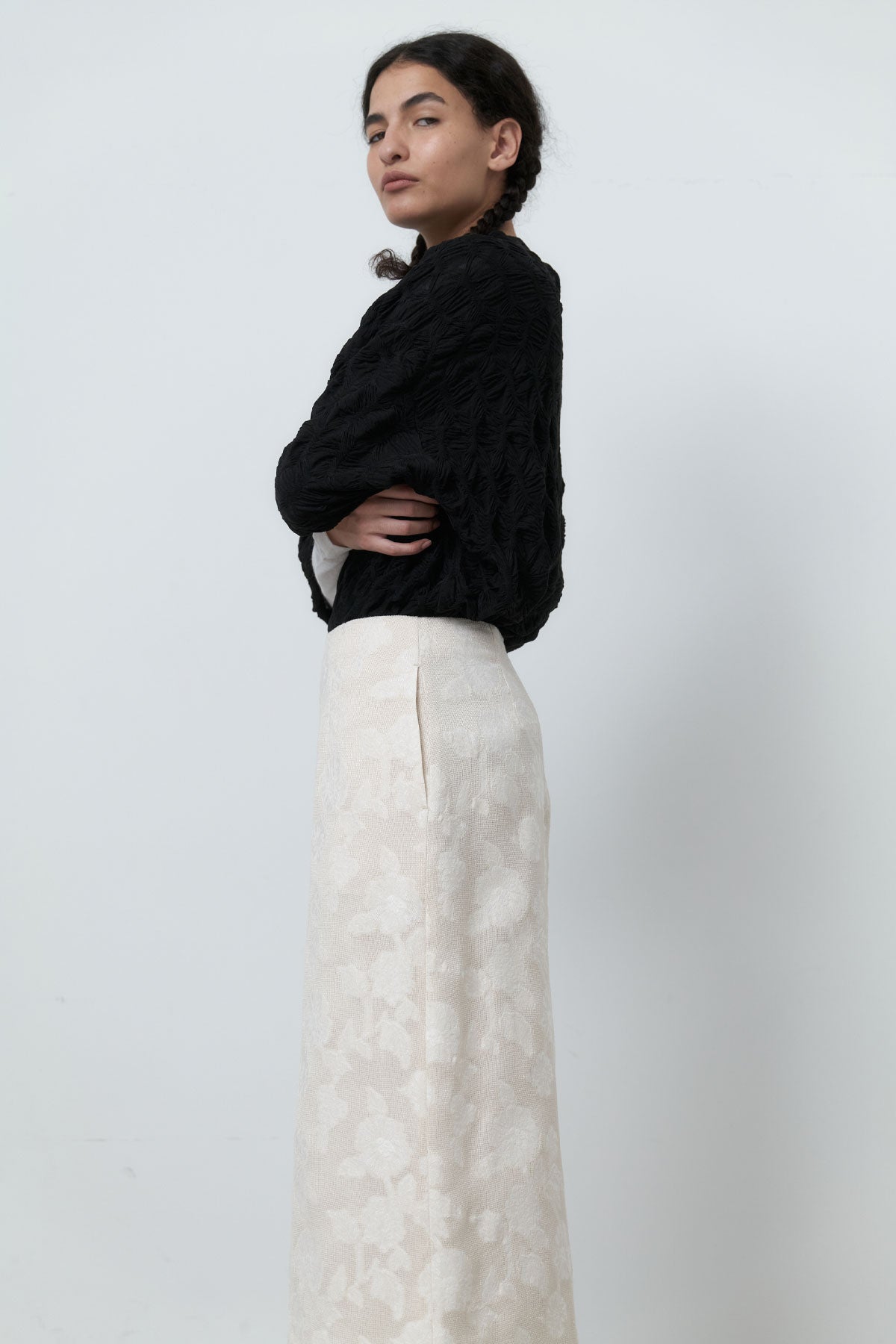 [EXCLUSIVE] JACQAURD H-SKIRT - FLOWER