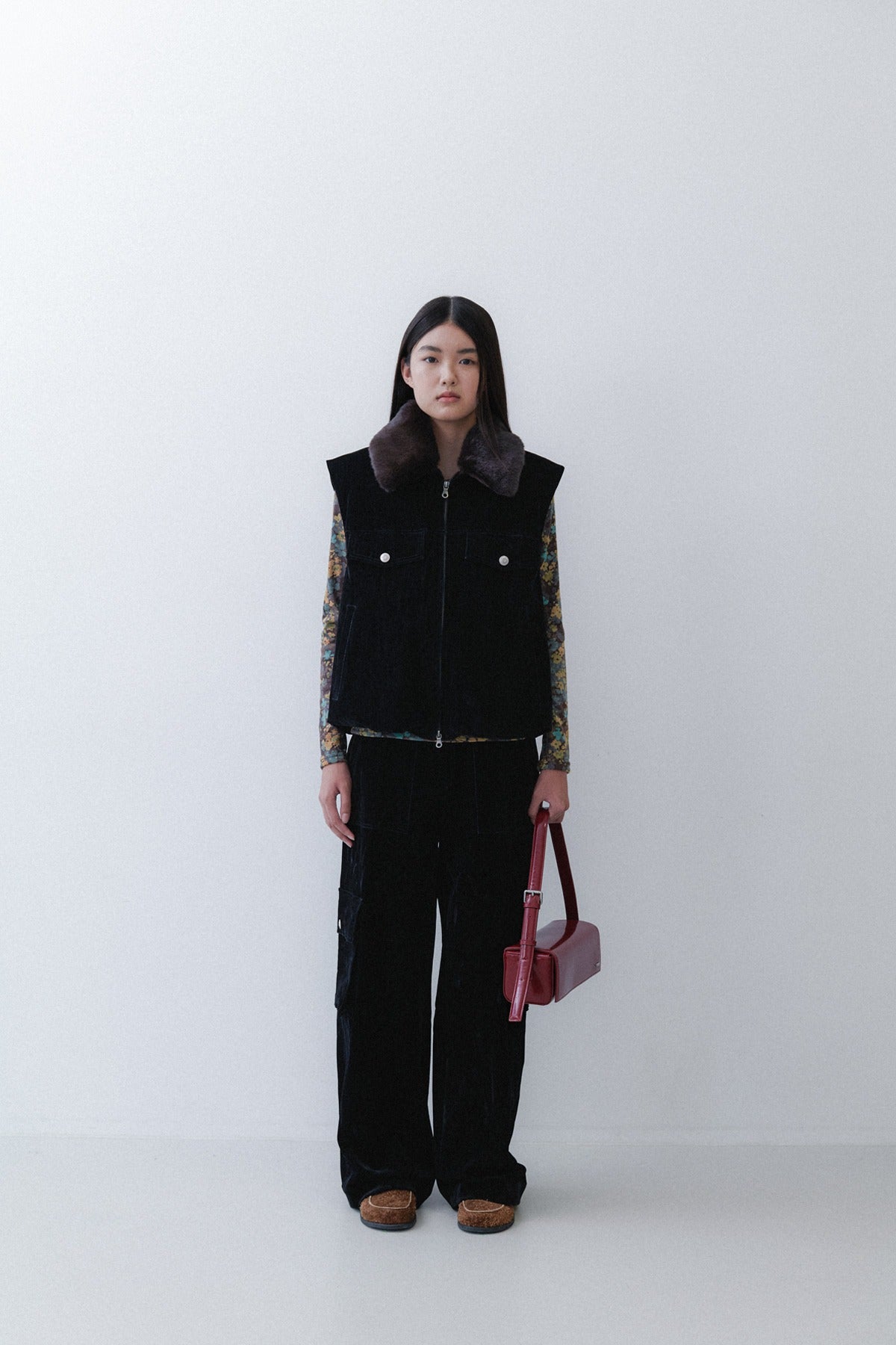 CARGO PANTS - VELVET DENIM