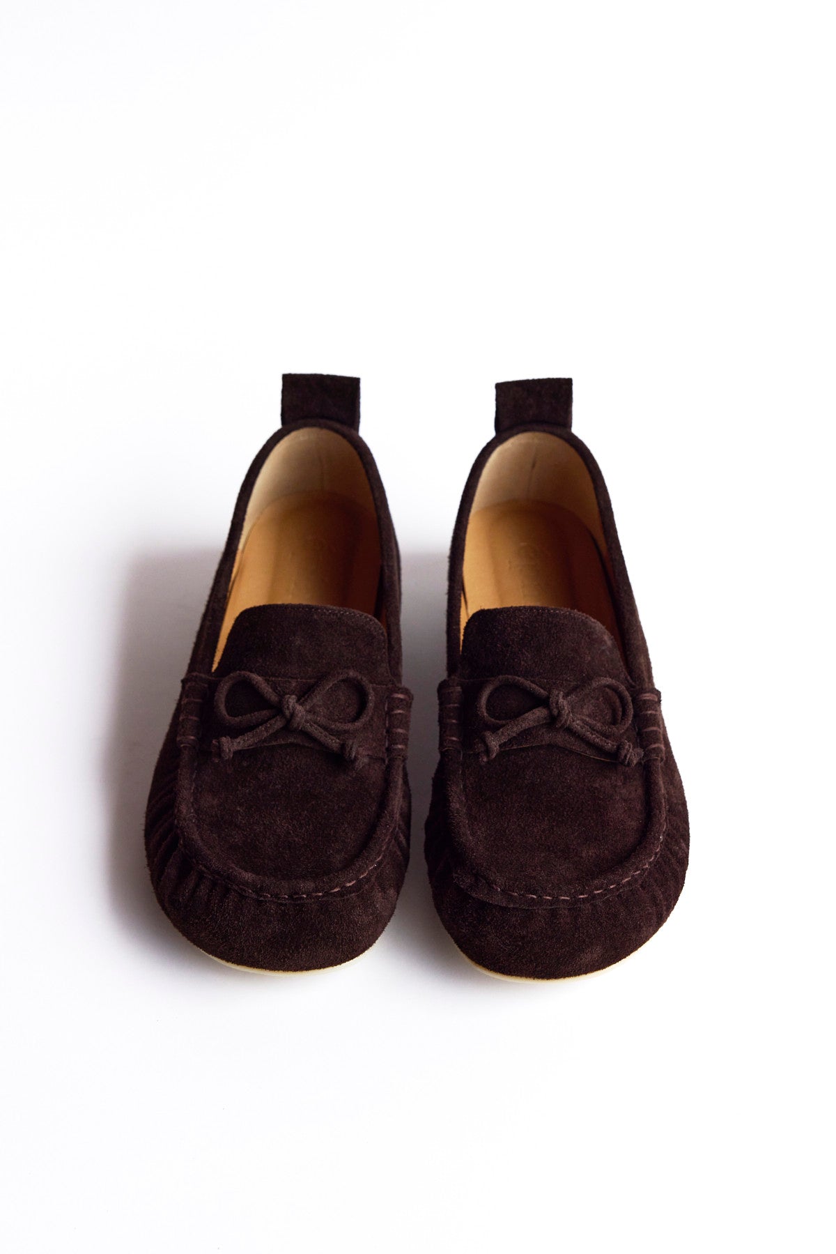WRINKLED LOAFER TOE - SUEDE BROWN
