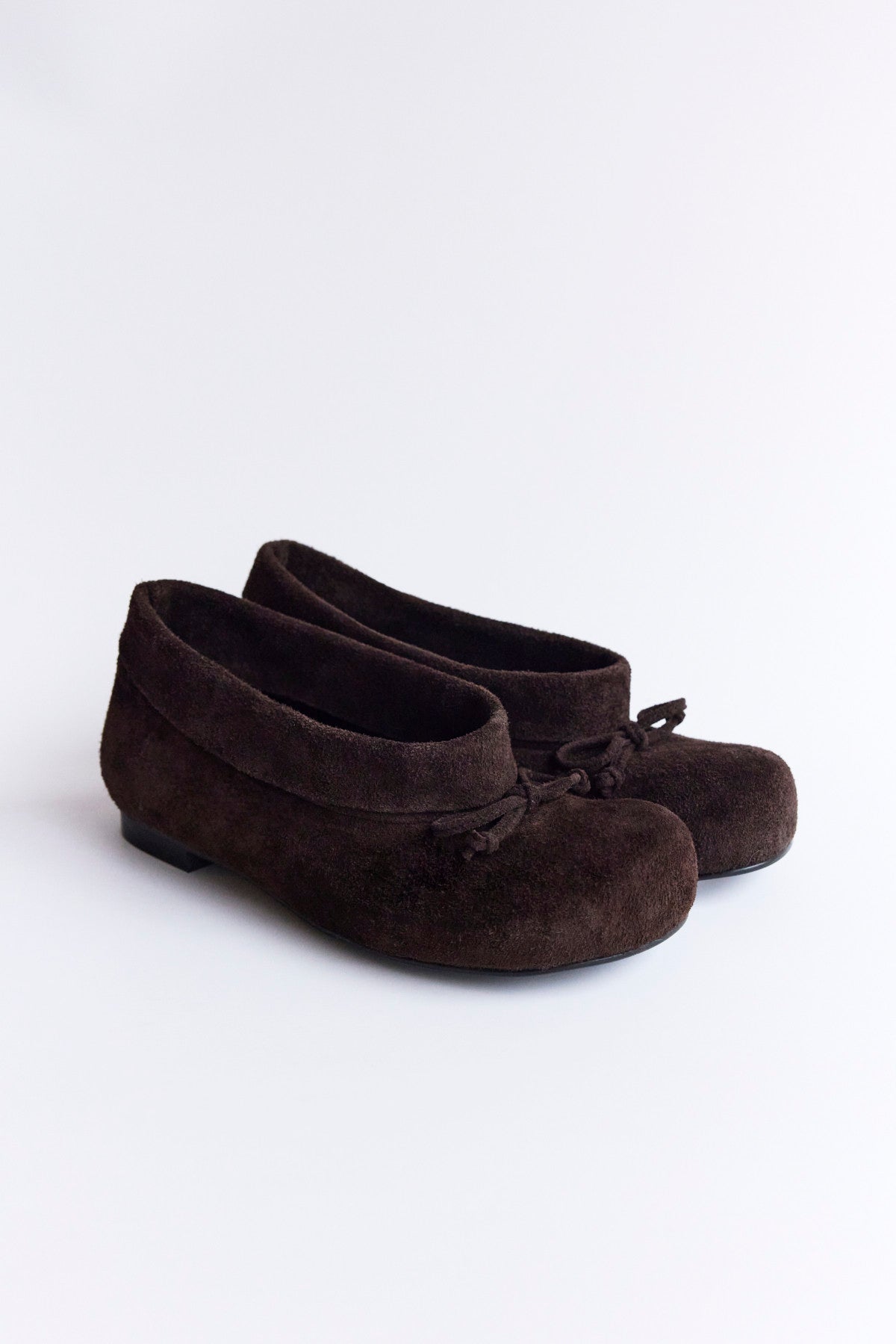 DUMPLING SHOE - SUEDE BROWN