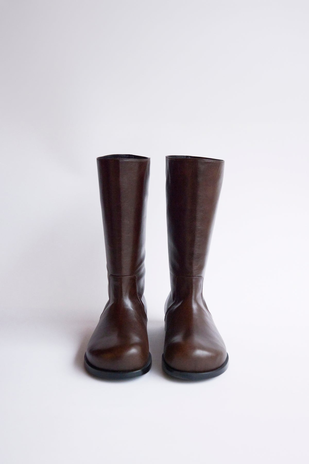 DUMPLING MIDDLE BOOTS - BROWN