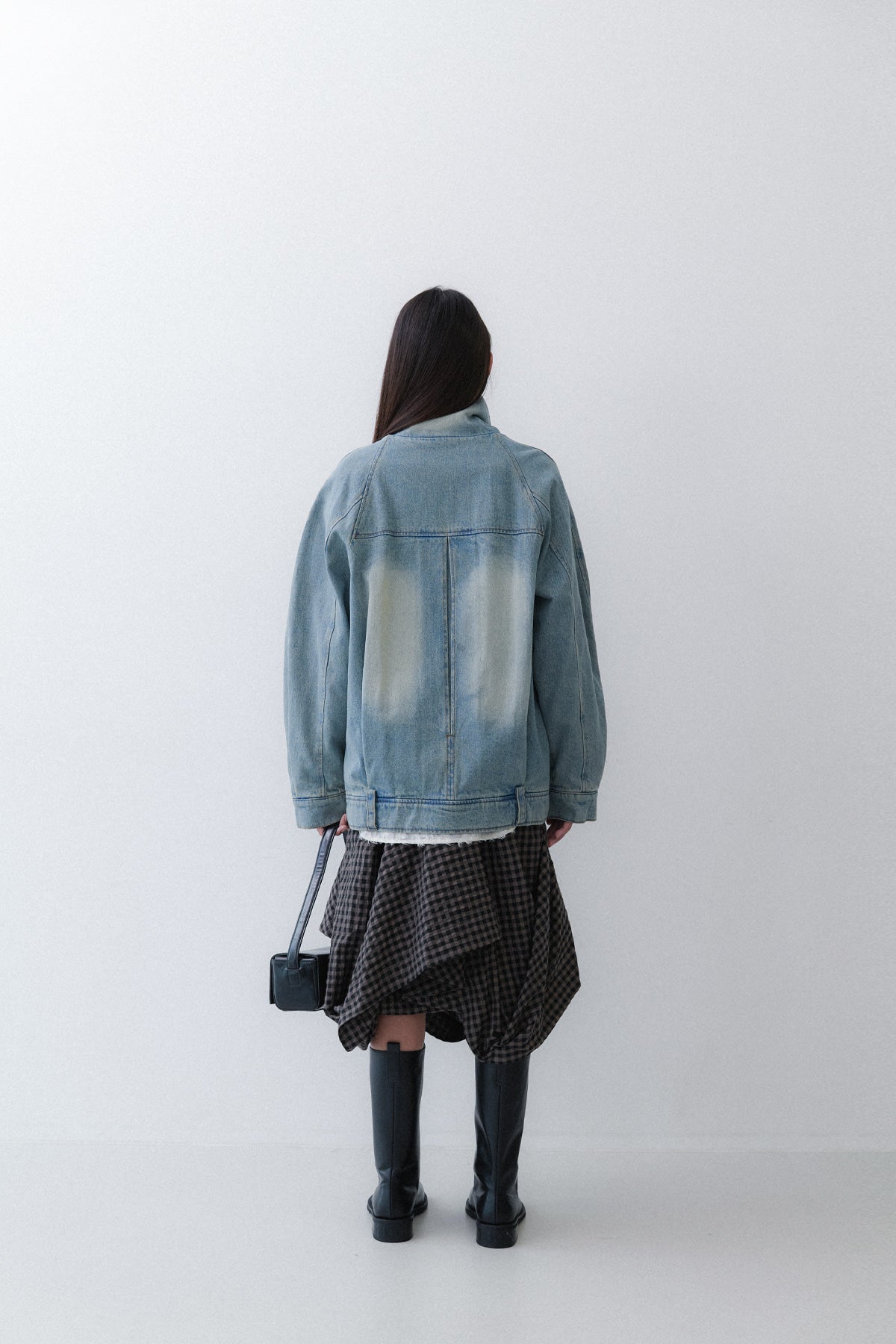 OVERSIZED DENIM JACKET - TIN BLUE