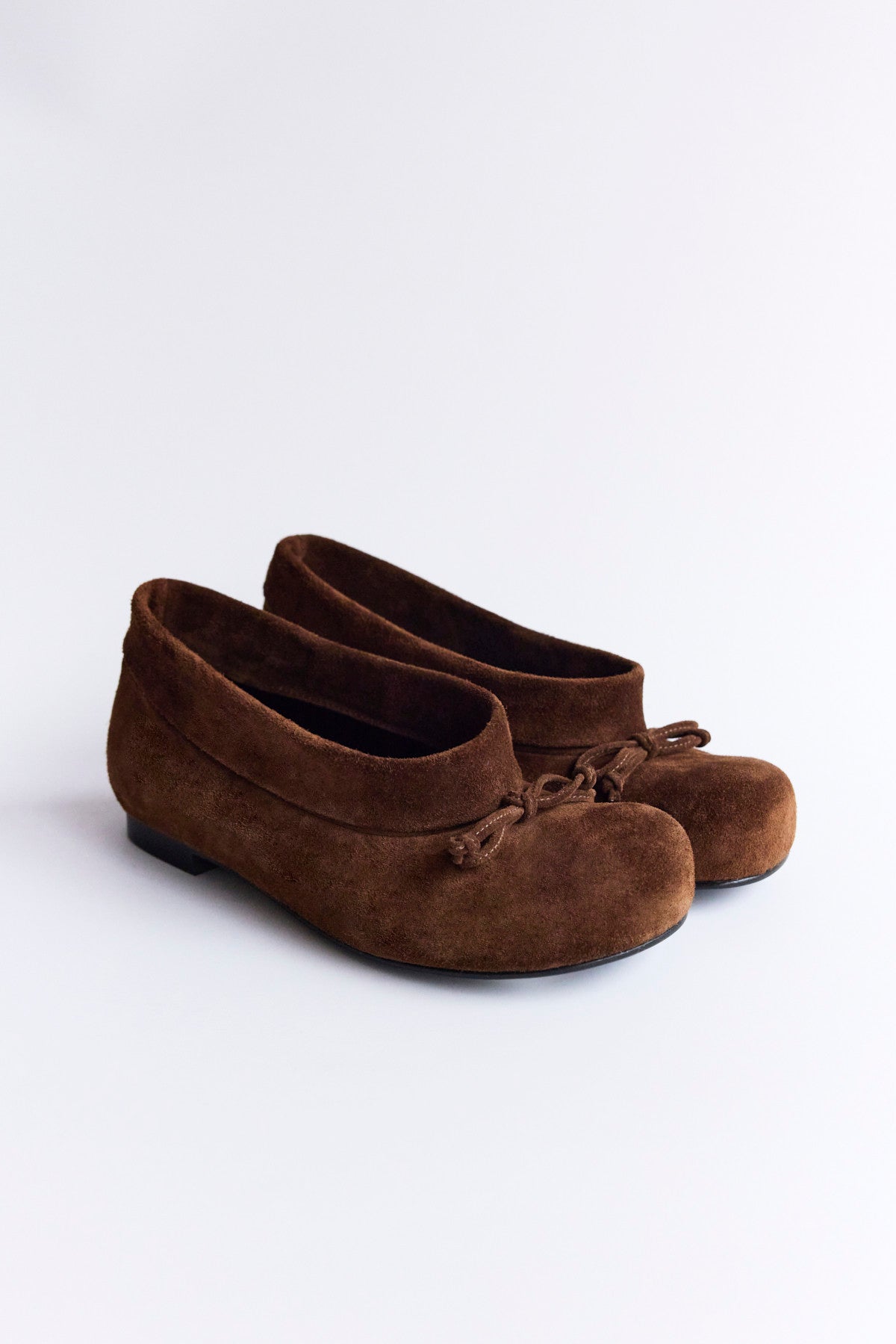 DUMPLING SHOE - SUEDE CAMEL