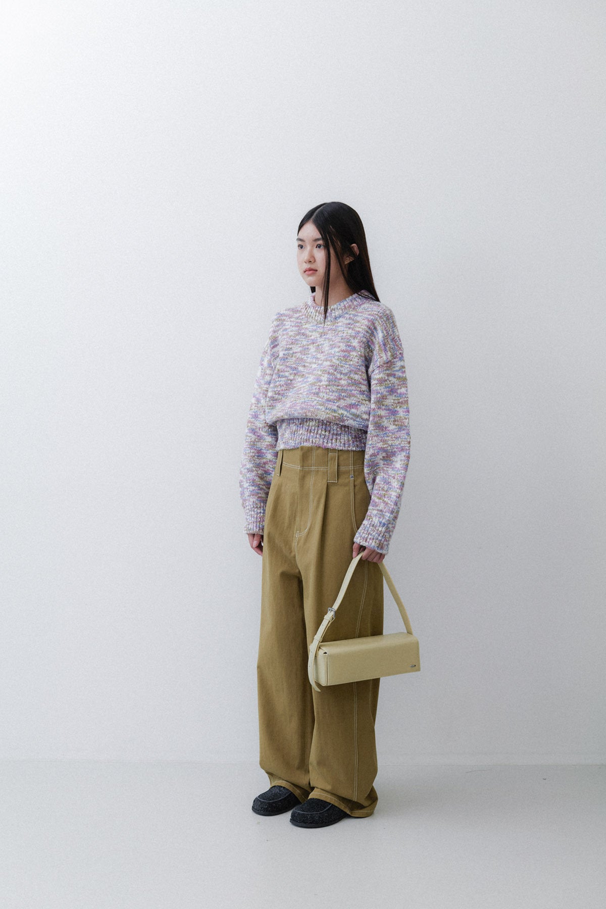STITCHED DENIM - OLIVE