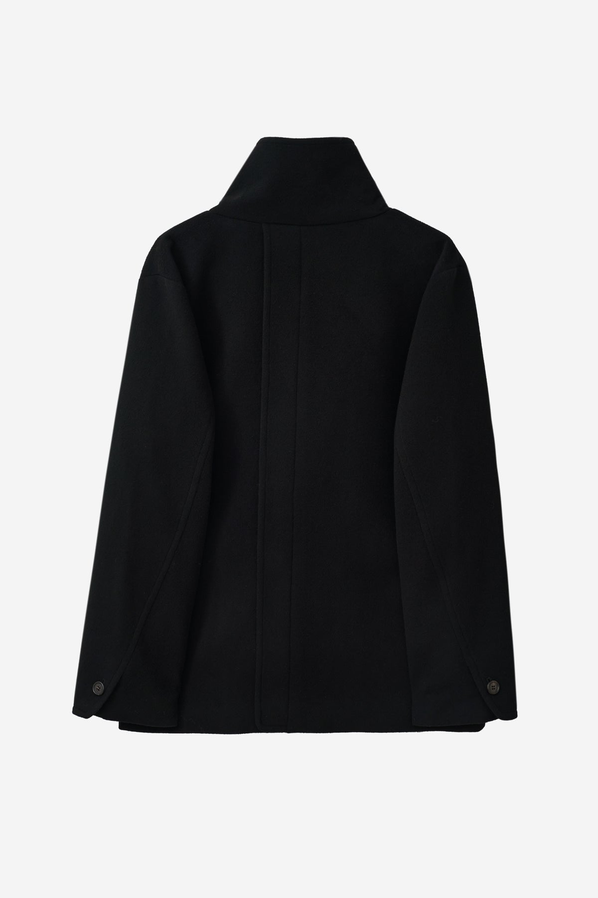 HALF DOUBLED COAT - CASH BLACK