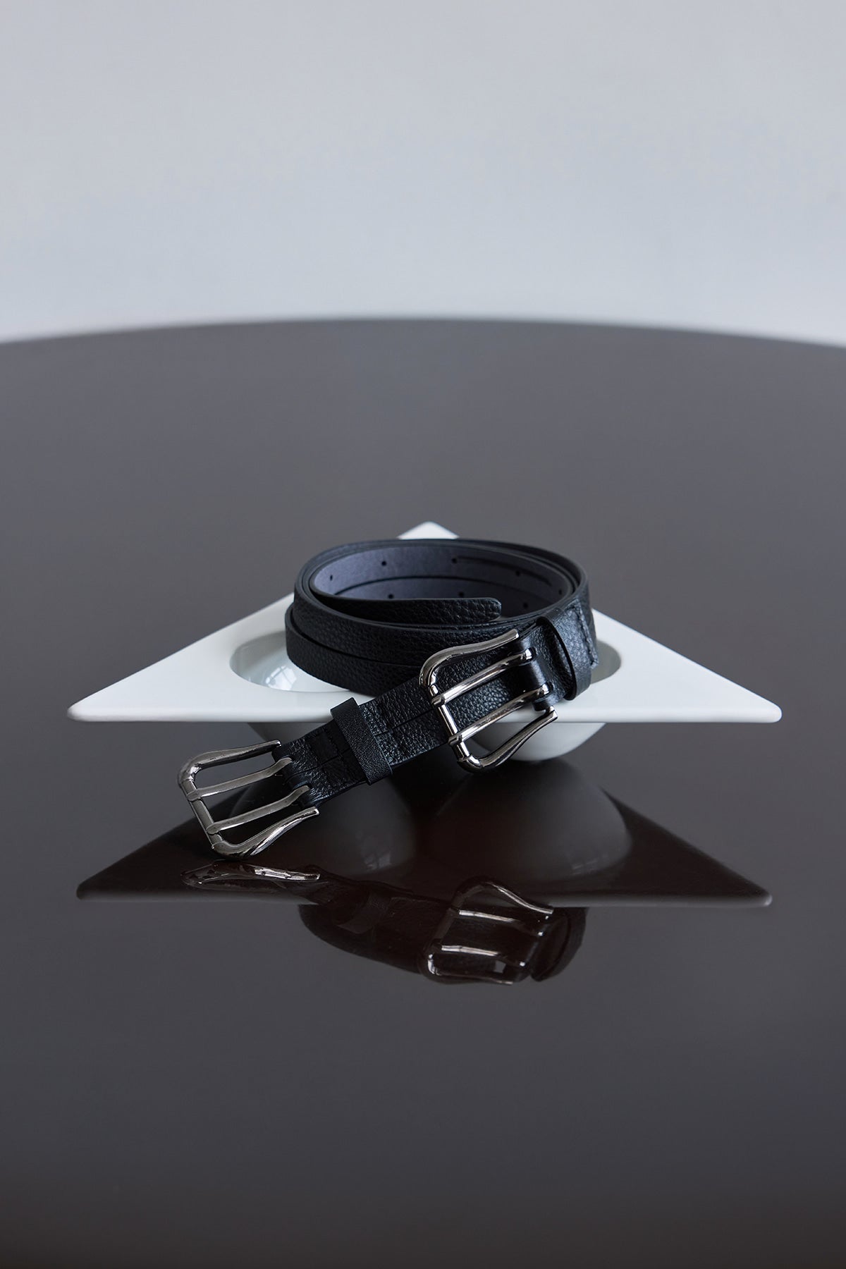 2-LINE LEATHER BELT (2 COLORS)