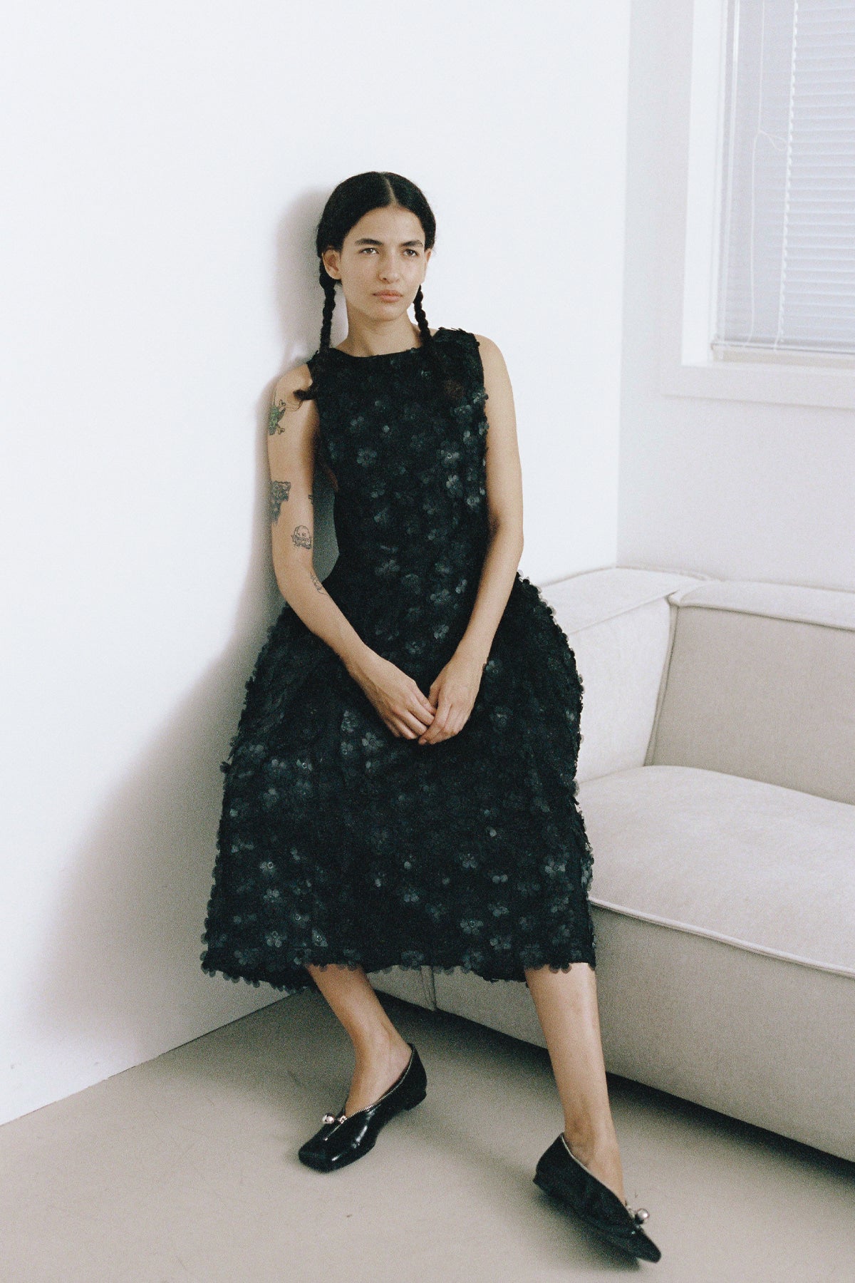 FLOWER LONG OPS - BLACK