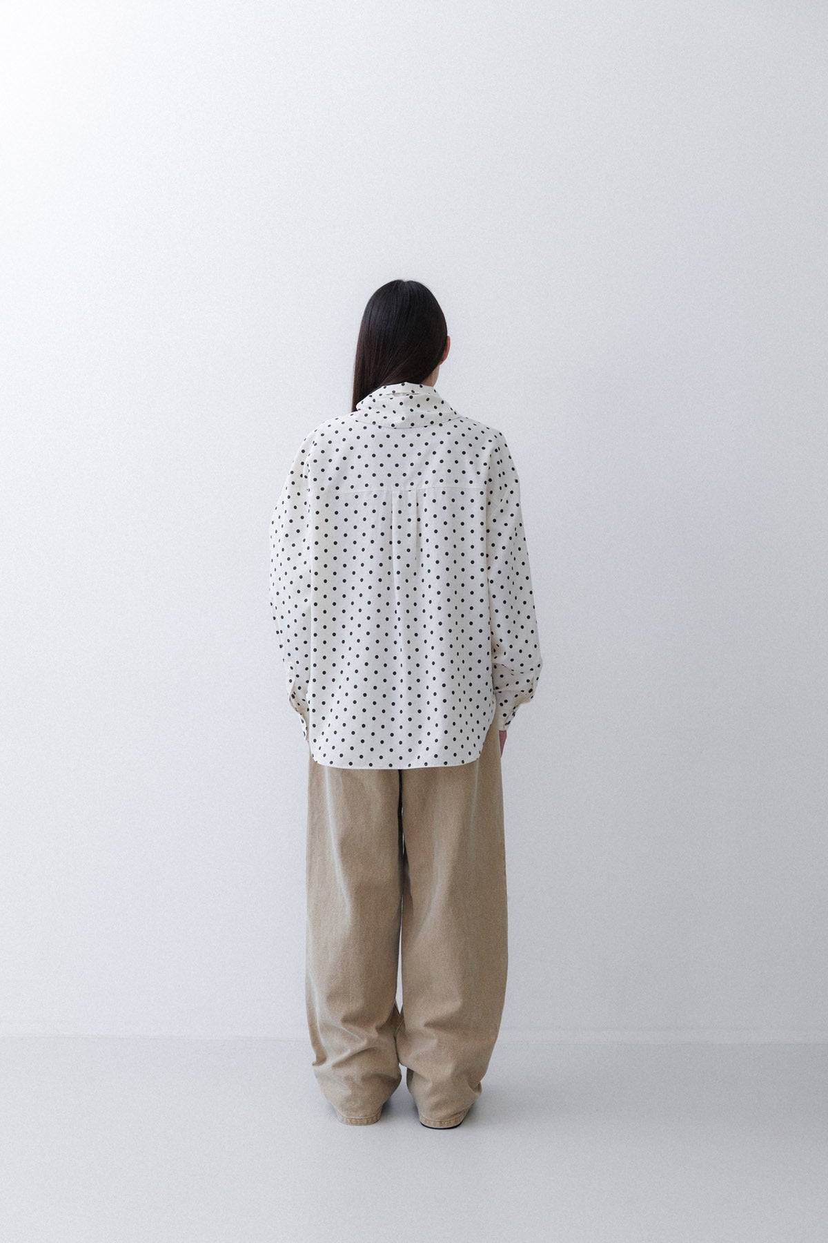 SCARF SHIRT - POLKA DOT