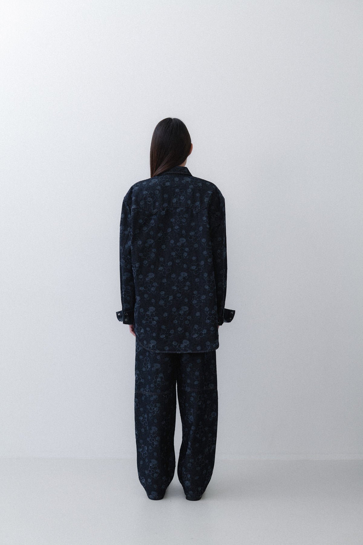 [RESTOCK - EARLY NOVEMBER DELIVERY] FLOWER DENIM - NAVY