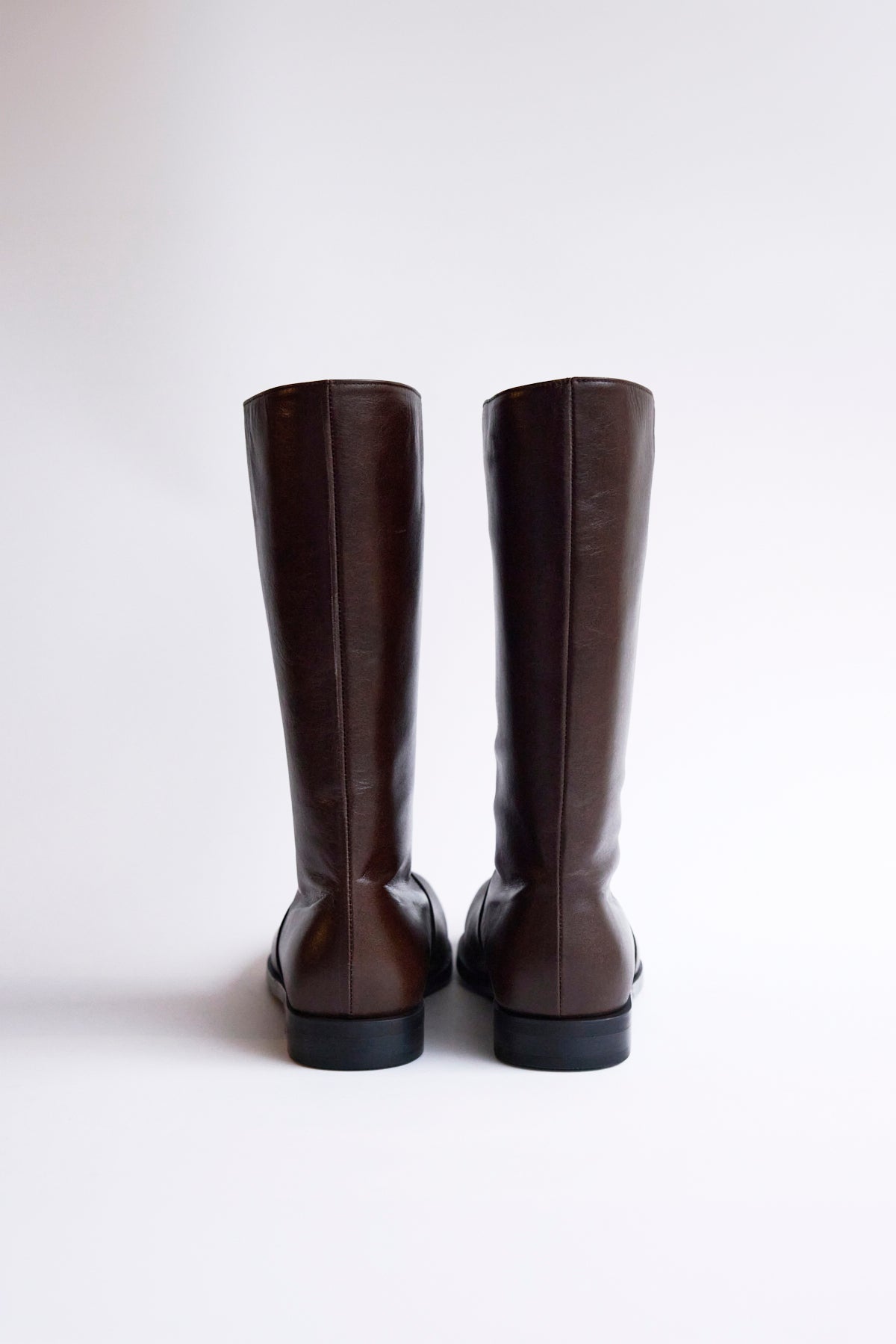 DUMPLING MIDDLE BOOTS - BROWN